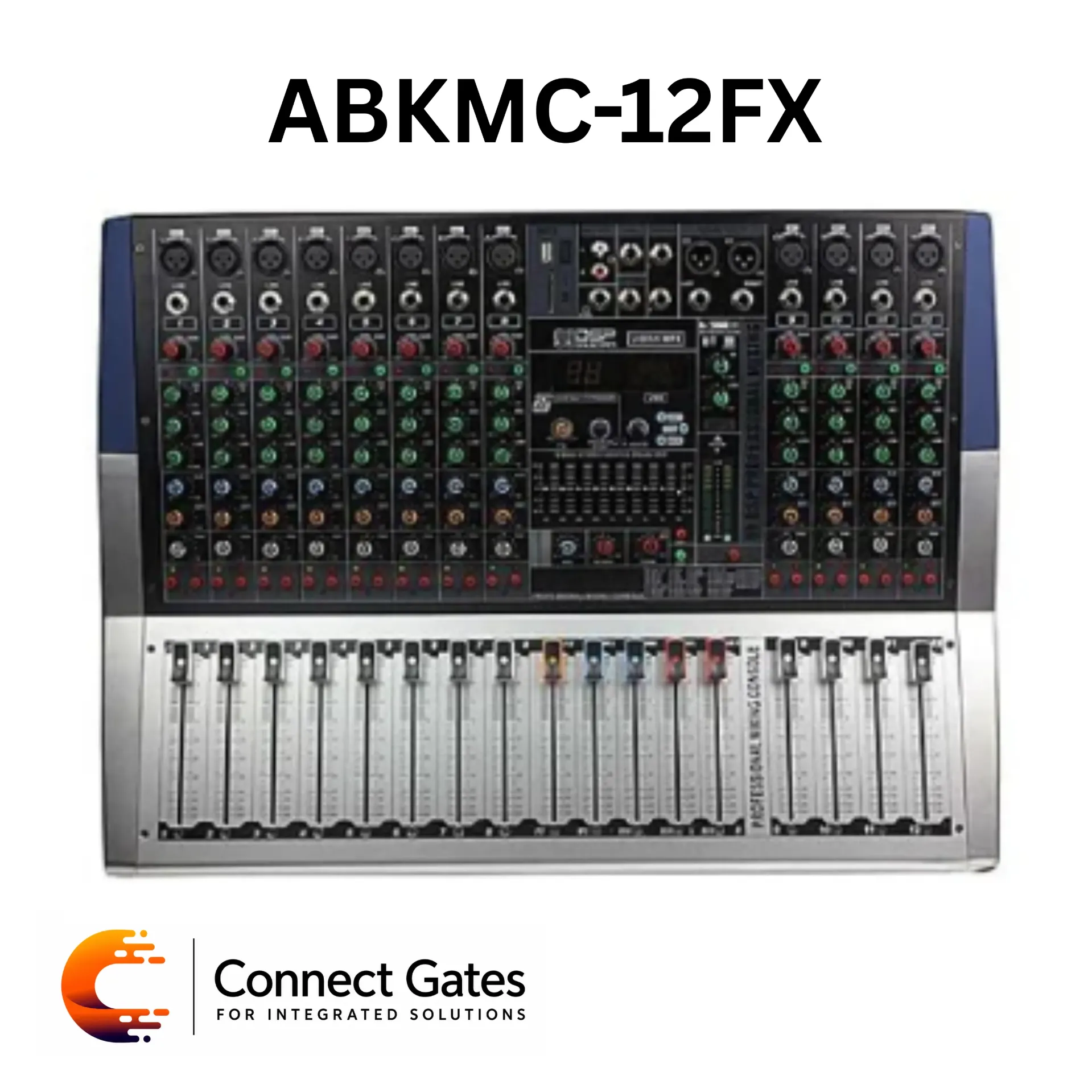 ABK MC-12FX – High Quality 12 Channel Mixer with DSP Effects, Bluetooth, USB/SD & Recording