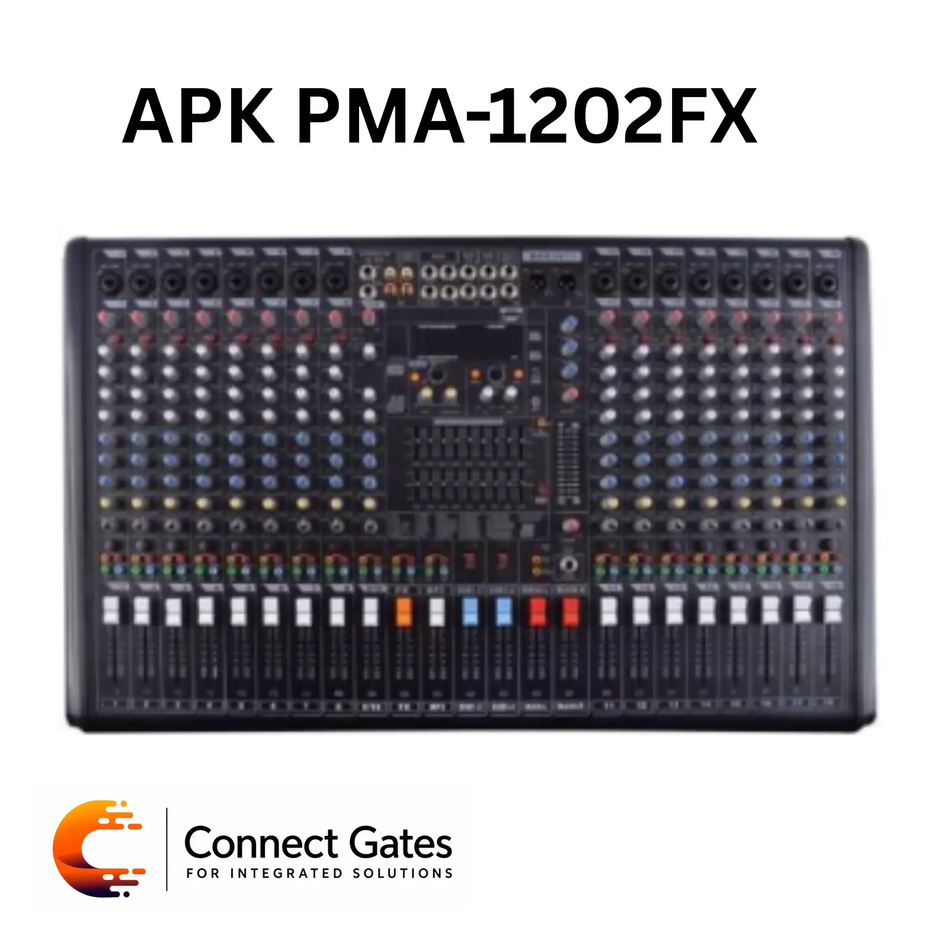 [ABK PMA-1202FX] ABK PMA-1202FX – 12 Channel Mixer with Dual DSP Effects (F1 & F2), Bluetooth, USB/SD & Recording