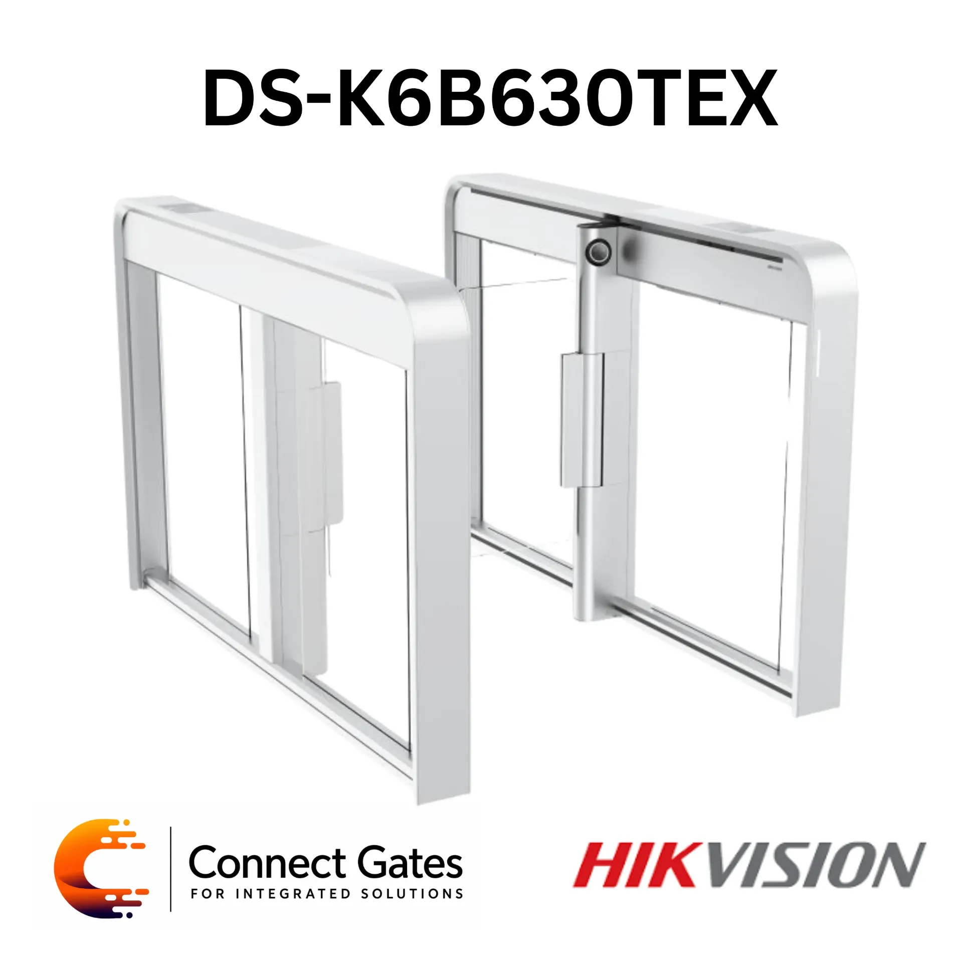 [DS-K6B630TEX] Hikvision DS-K6B630TEX – Smart Pro Swing Barrier, Face Recognition Gate, Servo Motor, High-Speed Access Control System