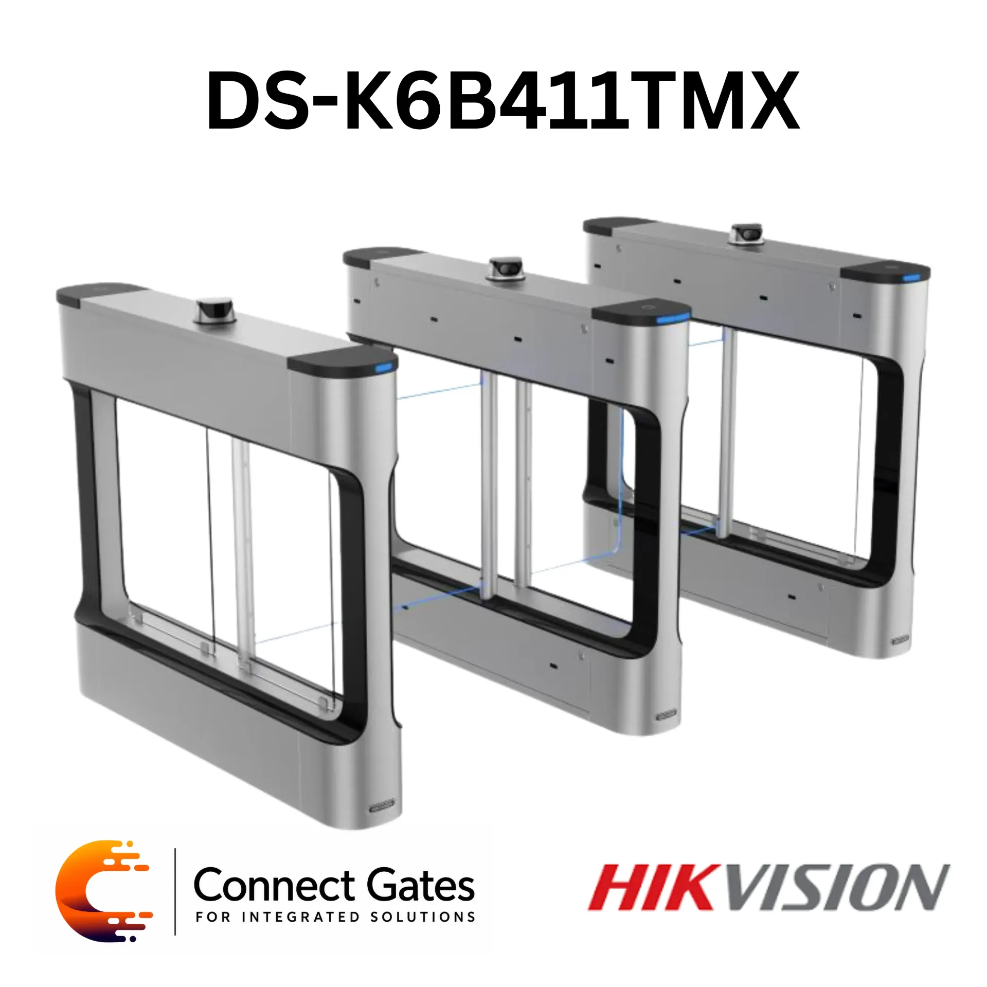 [DS-K6B411TMX] Hikvision DS-K6B411TMX – Value Smart Swing Barrier, Face Recognition Speed Gate, Built-in Controller, Access Control System