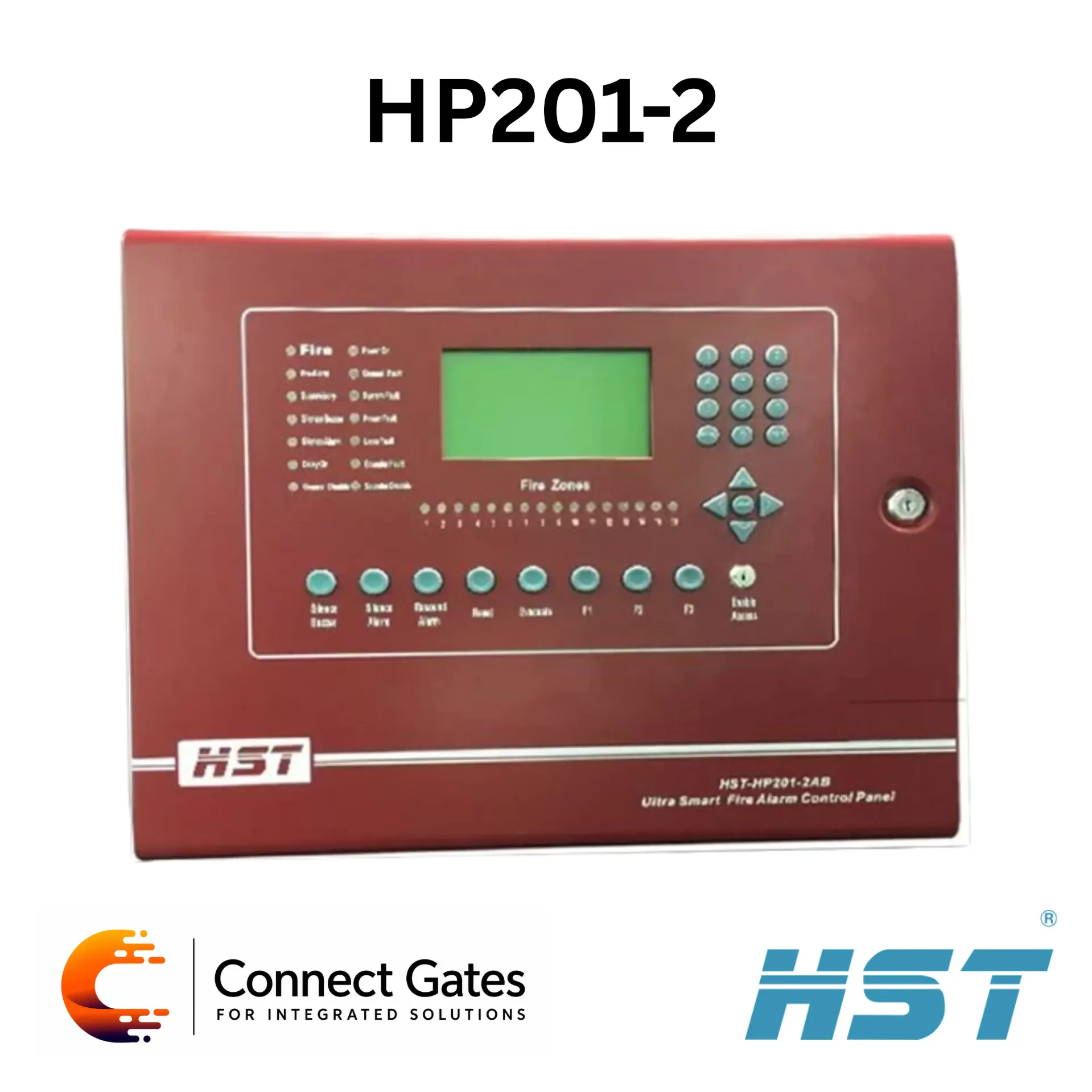 HST HP201-2 – Addressable Fire Alarm Control Panel (2 Loop System)