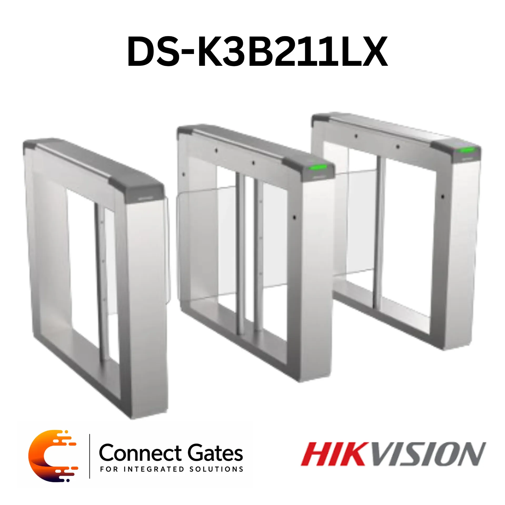 [DS-K3B211LX] Hikvision DS-K3B211LX – Value Swing Barrier Gate, Cost-Effective Access Control Turnstile, SUS304, Basic Entry Solution