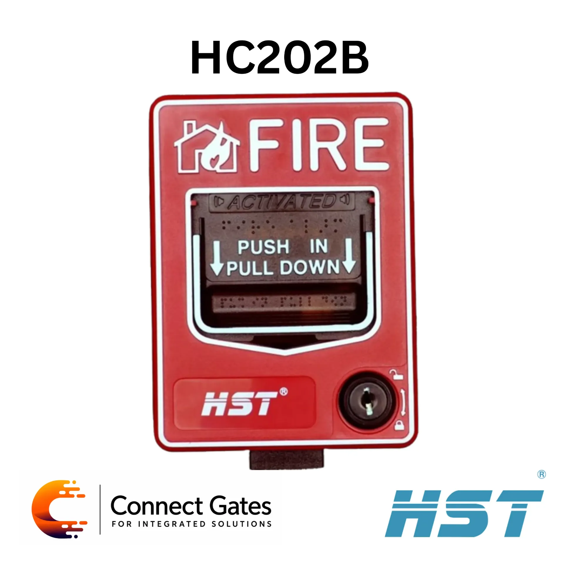 HST HC202B – Addressable Manual Call Point (Break Glass Unit)