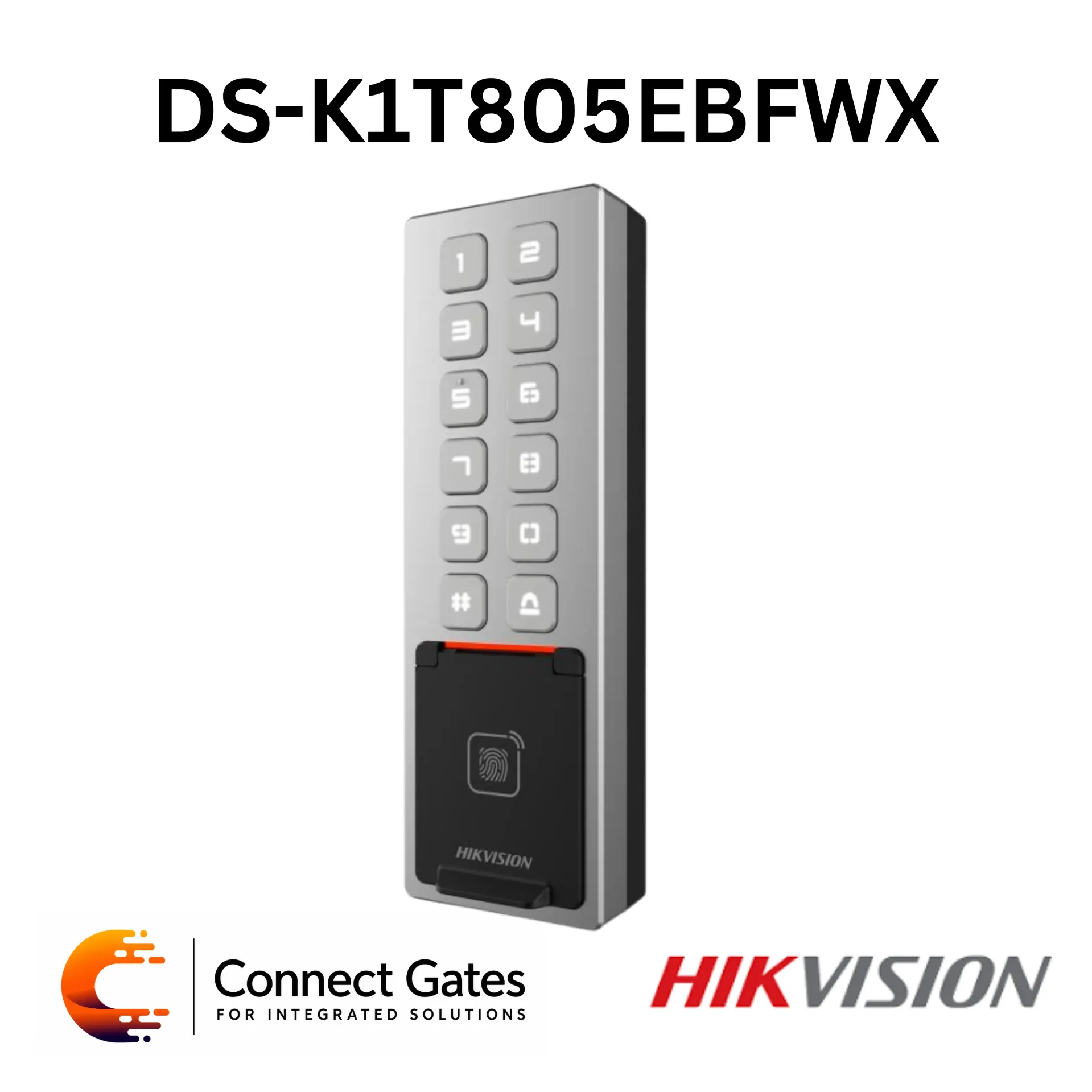 Hikvision DS-K1T805EBFWX – Outdoor Biometric Access Control Terminal with Wi-Fi & Bluetooth