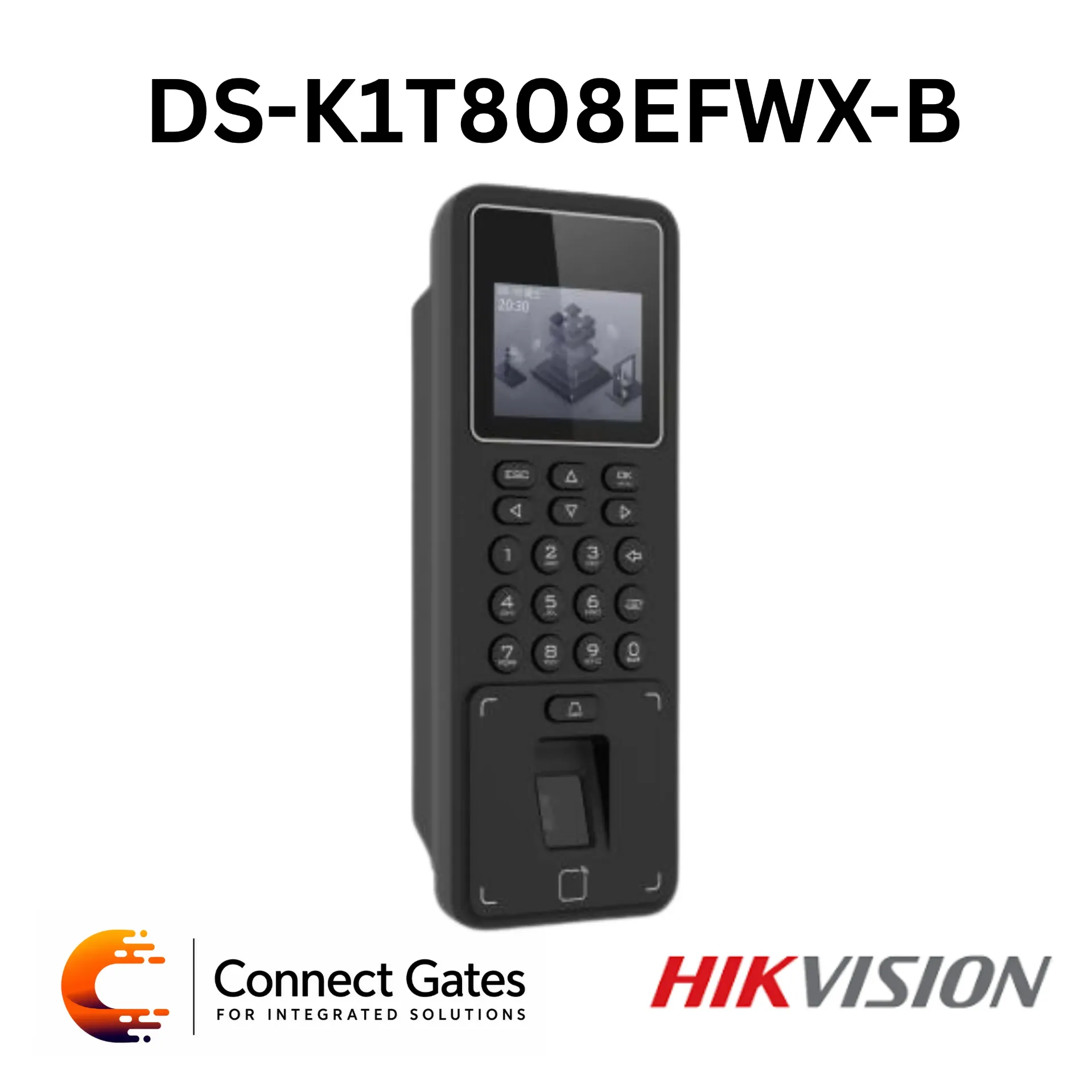 Hikvision DS-K1T808EFWX-B – Pro Fingerprint Access Control & Time Attendance Terminal