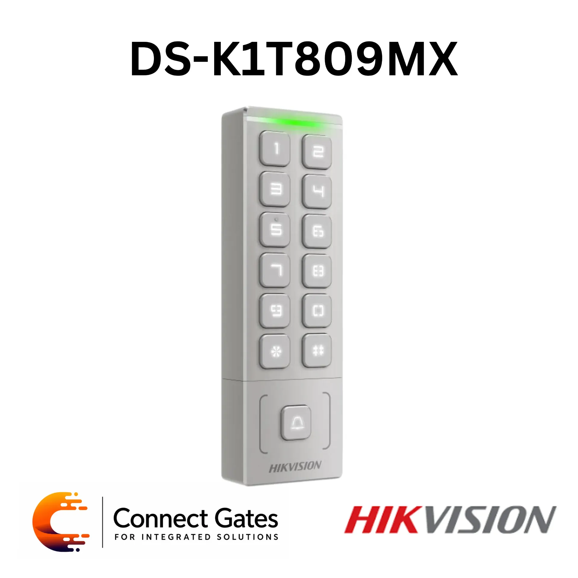 [DS-K1T809MX] Hikvision DS-K1T809MX – Outdoor Mifare Card Access Control Terminal