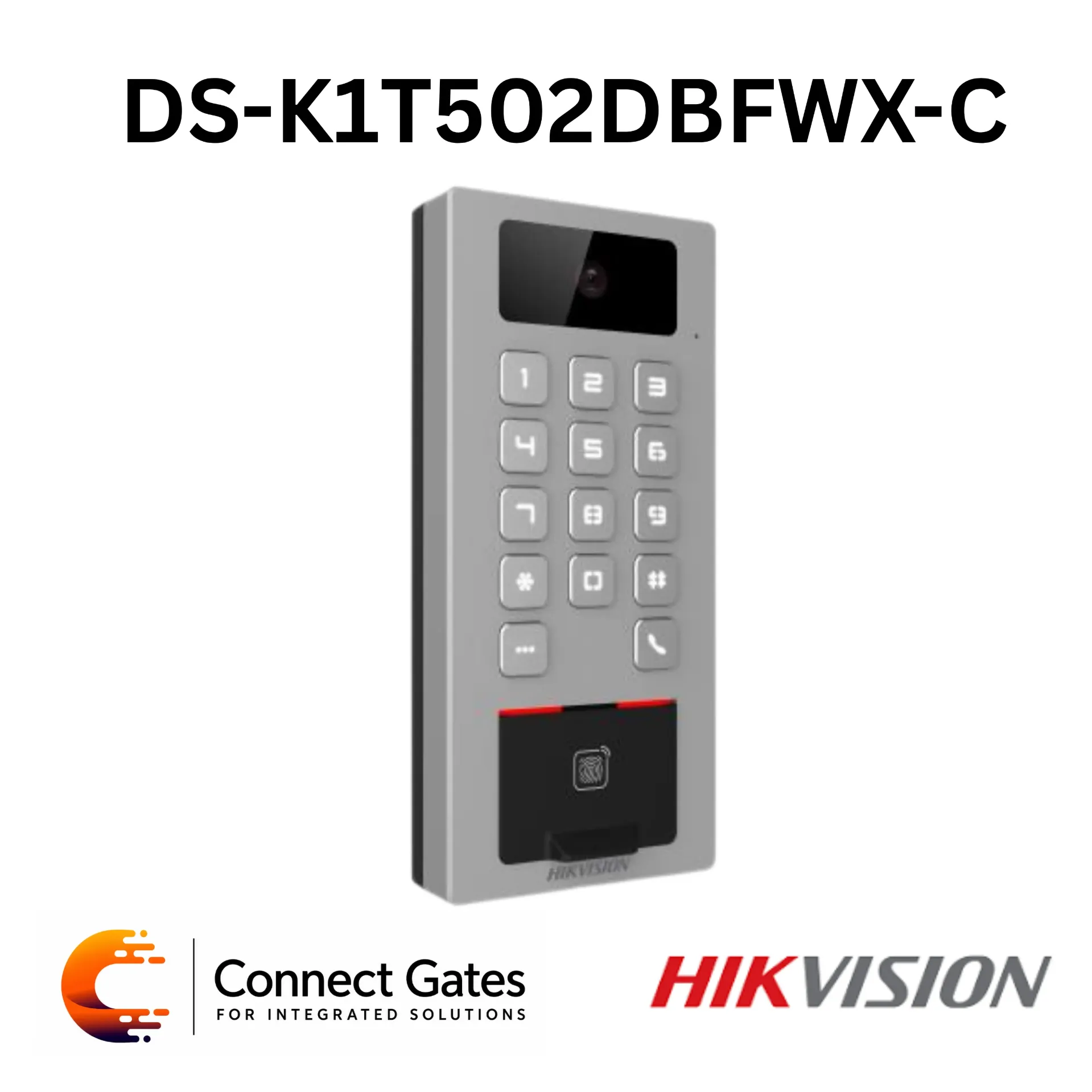 [DS-K1T502DBFWX-C] Hikvision DS-K1T502DBFWX-C – Video Access Control Terminal