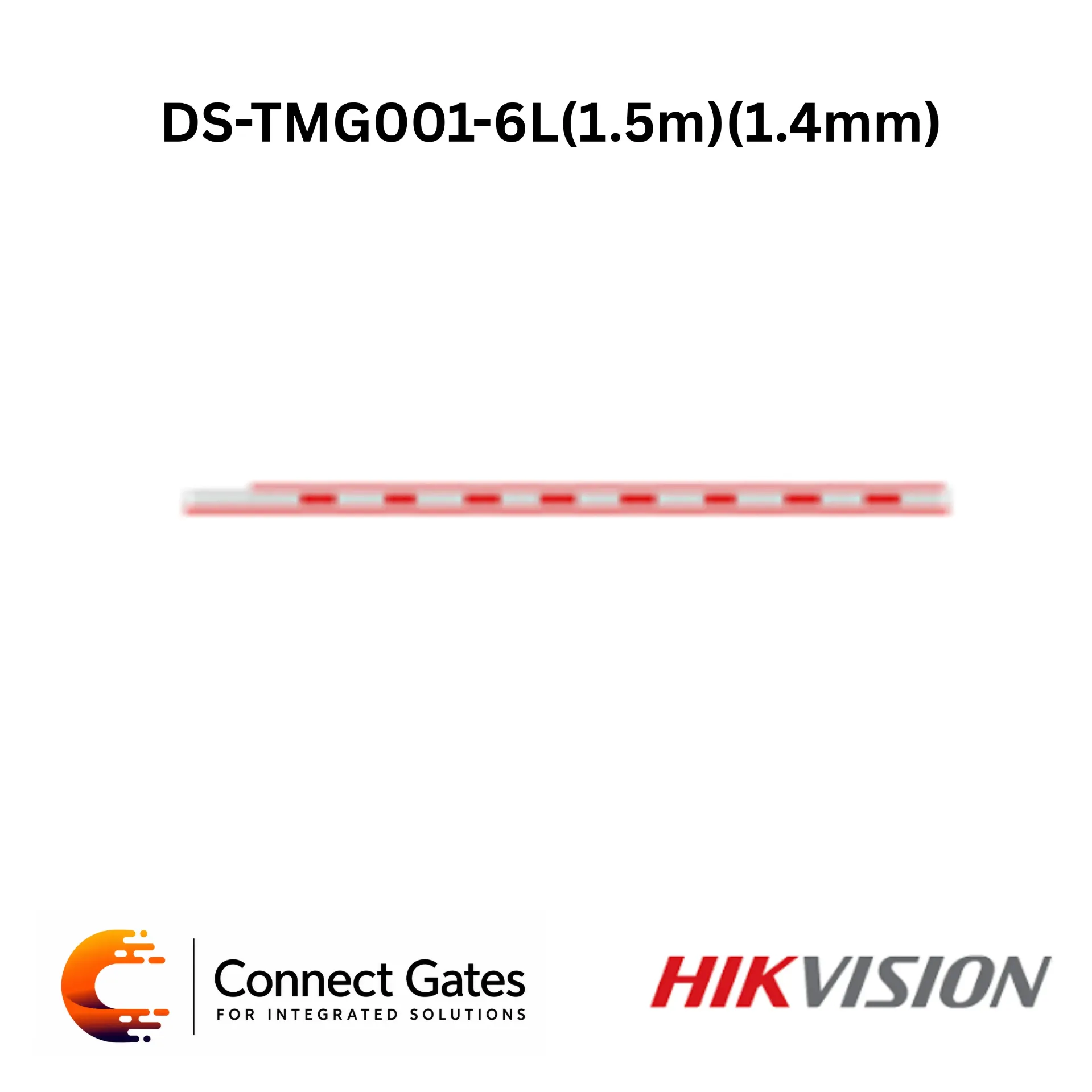 [DS-TMG001-6L – 1.5m] Hikvision DS-TMG001-6L – 1.5m Light Boom Barrier Arm, High-Speed Aluminum Pole