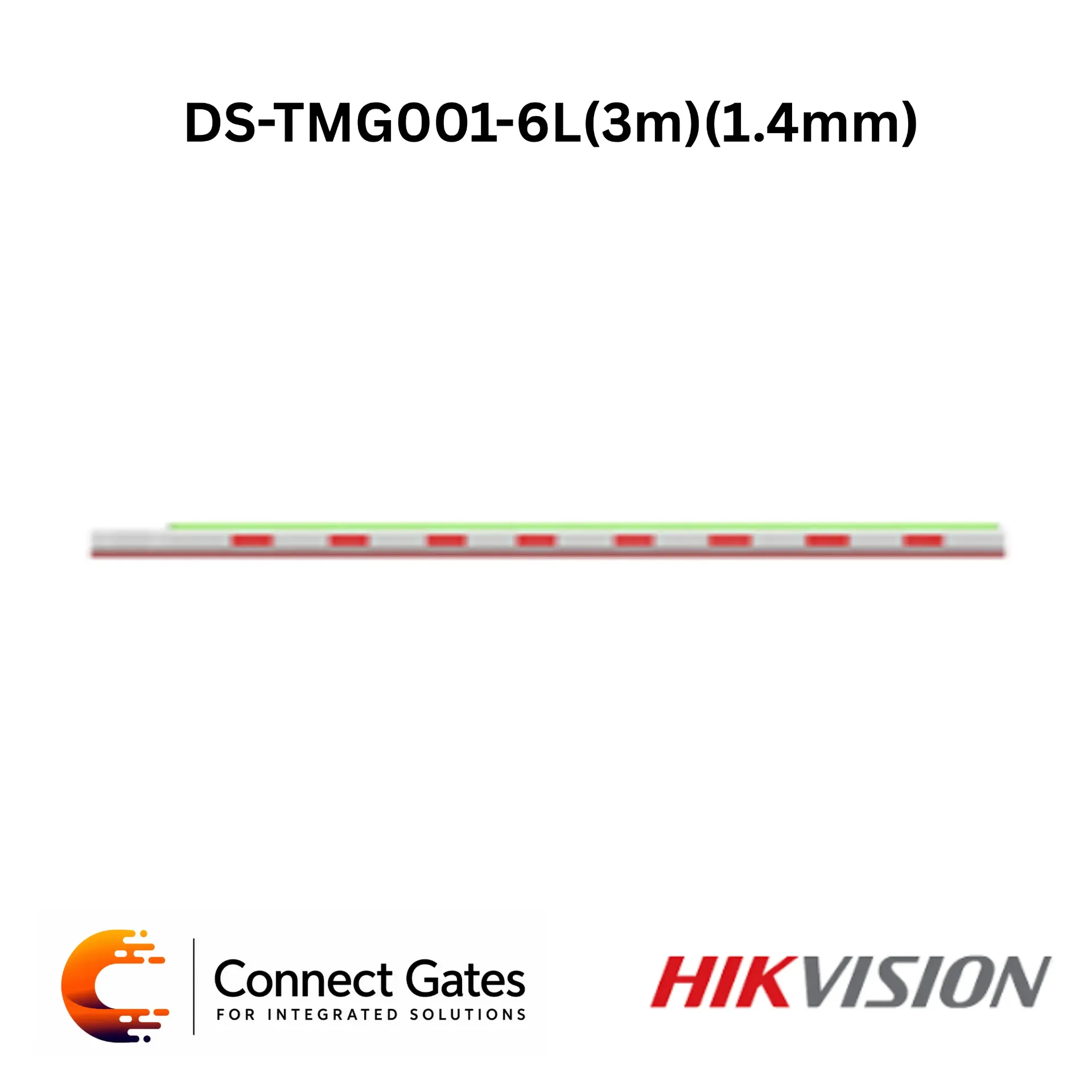 [DS-TMG001-6L – 3m] Hikvision DS-TMG001-6L – 3m Light Boom Barrier Arm, High-Speed Operation Pole