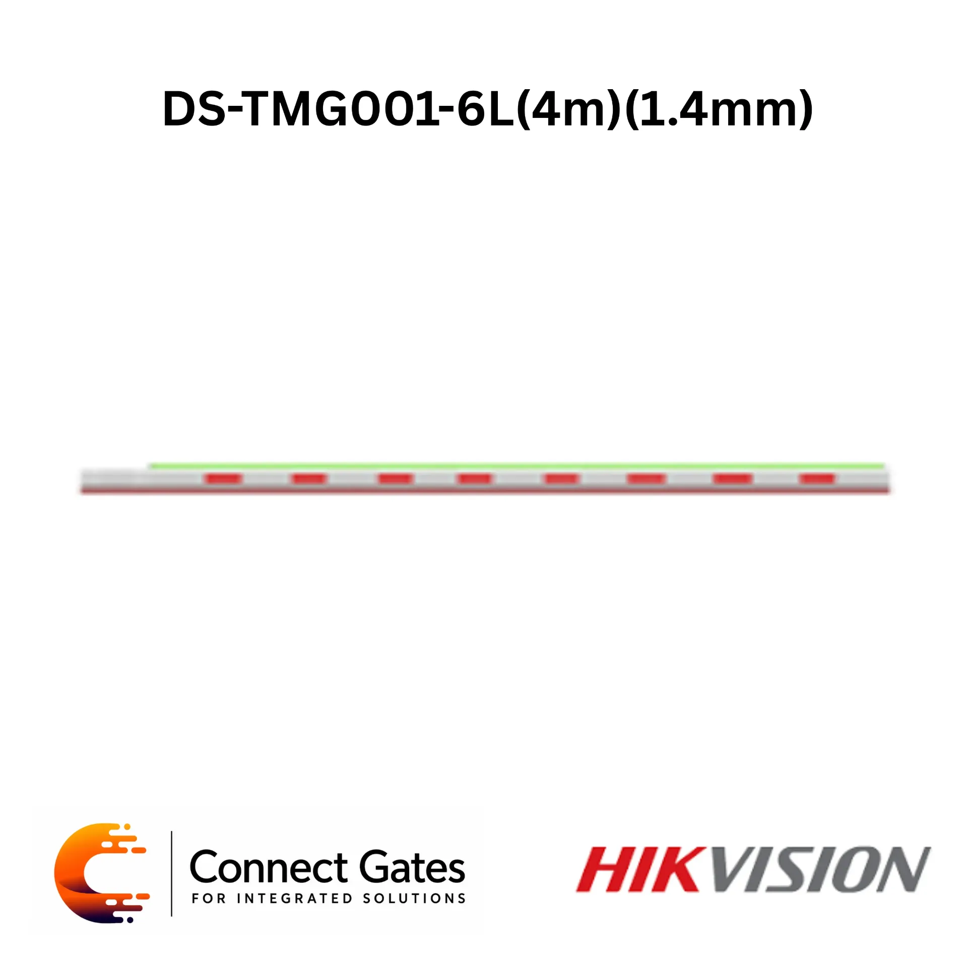 [DS-TMG001-6L – 4m] Hikvision DS-TMG001-6L – 4m Light Boom Barrier Arm, High-Speed Aluminum Pole