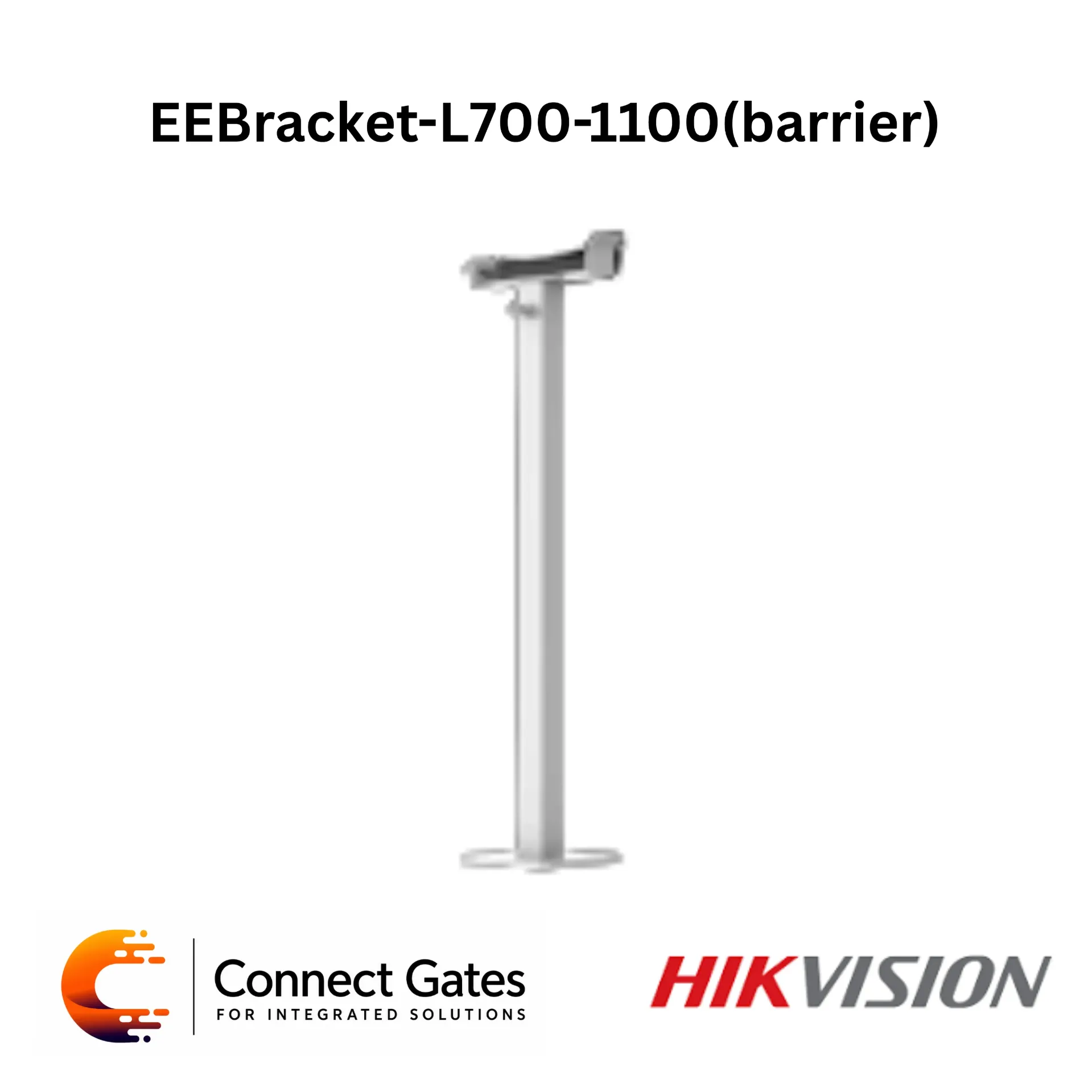 EEBracket-L700-1100 – Barrier Gate Tail End Support Bracket with Horizontal Fixing, 5m/6m Boom Stability Kit