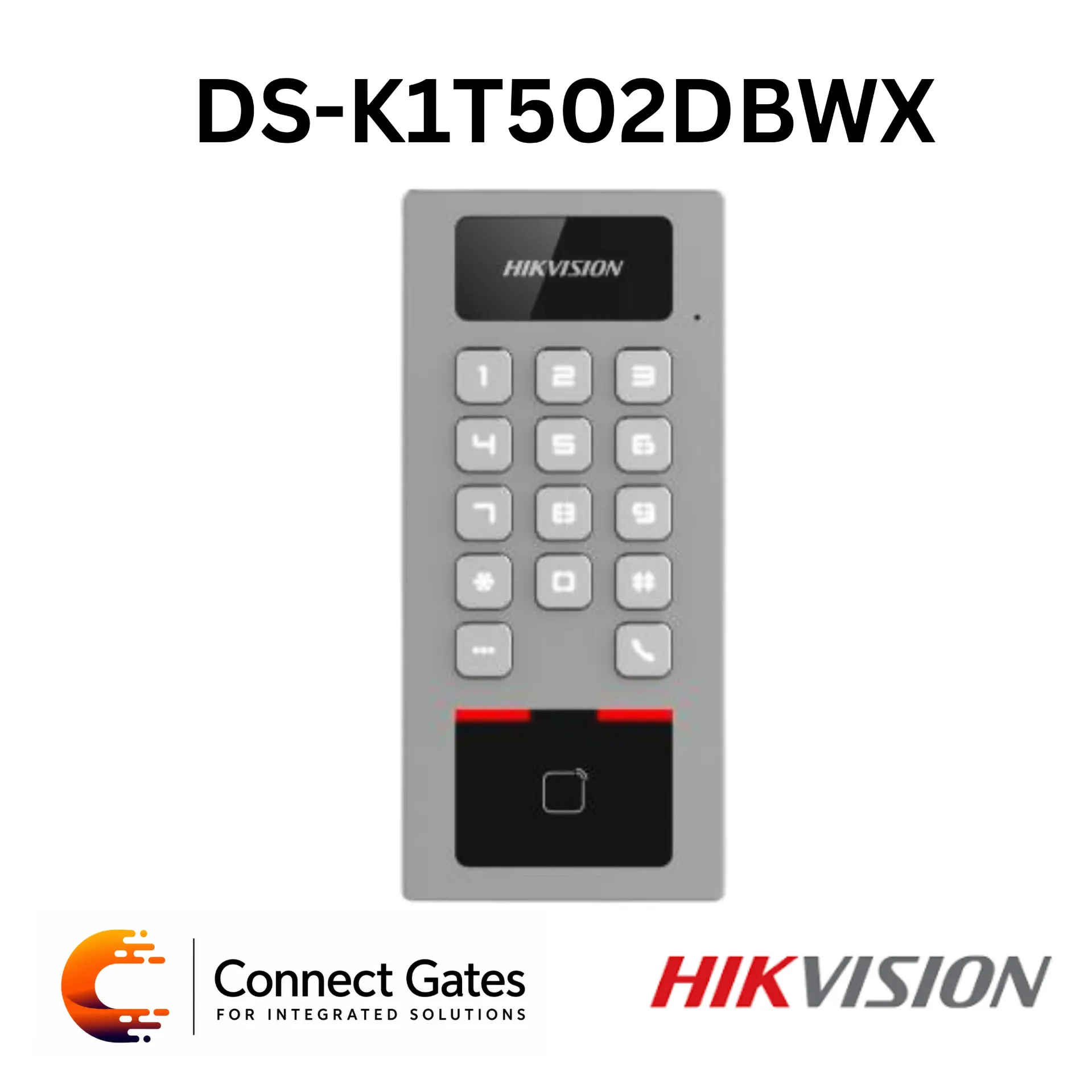Hikvision DS-K1T502DBWX-CQR – Smart Access Control Terminal with QR Code, Video Intercom, Wi-Fi & Bluetooth Access