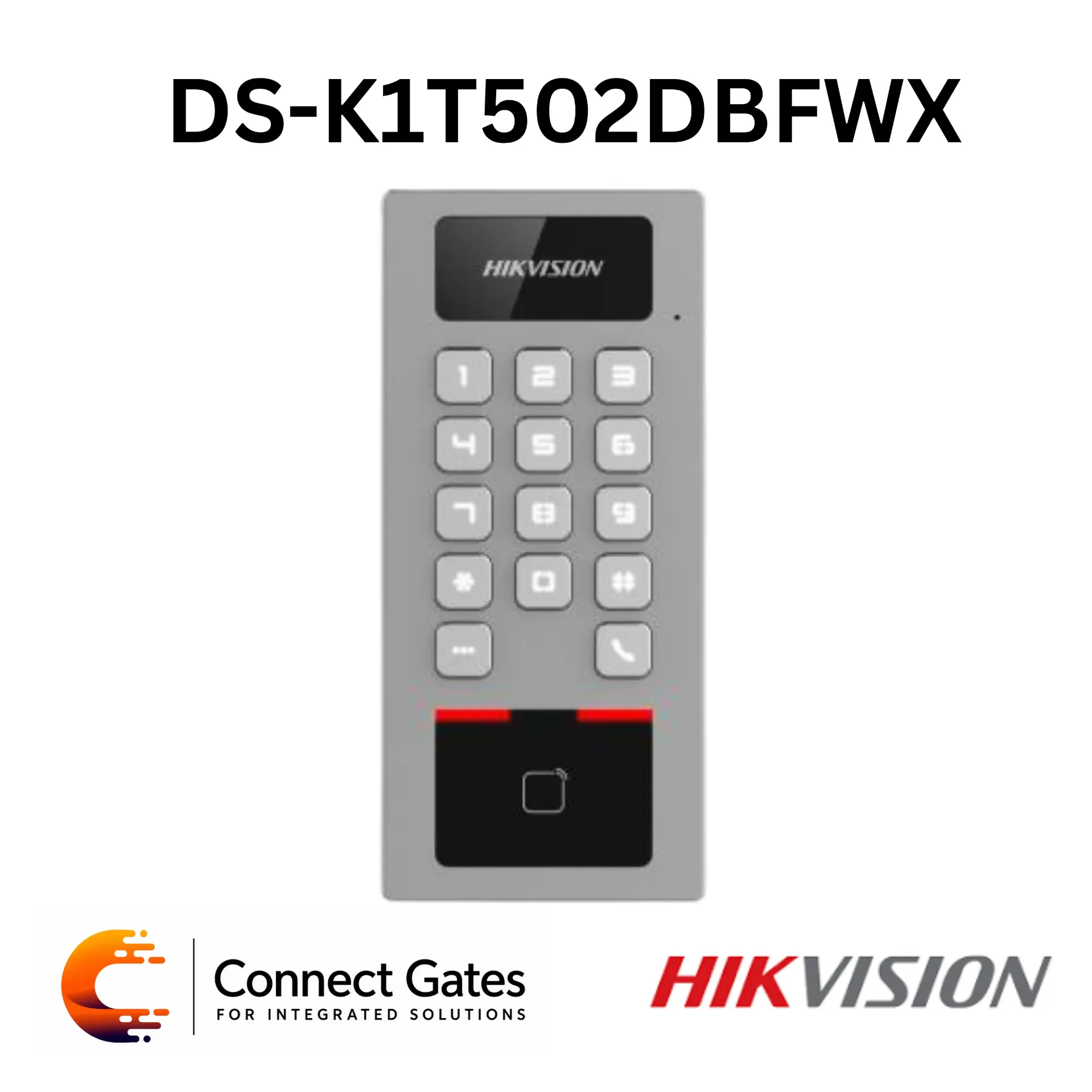 [DS-K1T502DBFWX] Hikvision DS-K1T502DBFWX – Smart Fingerprint Access Control Terminal with Bluetooth, SIP Intercom & Hik-Connect Support