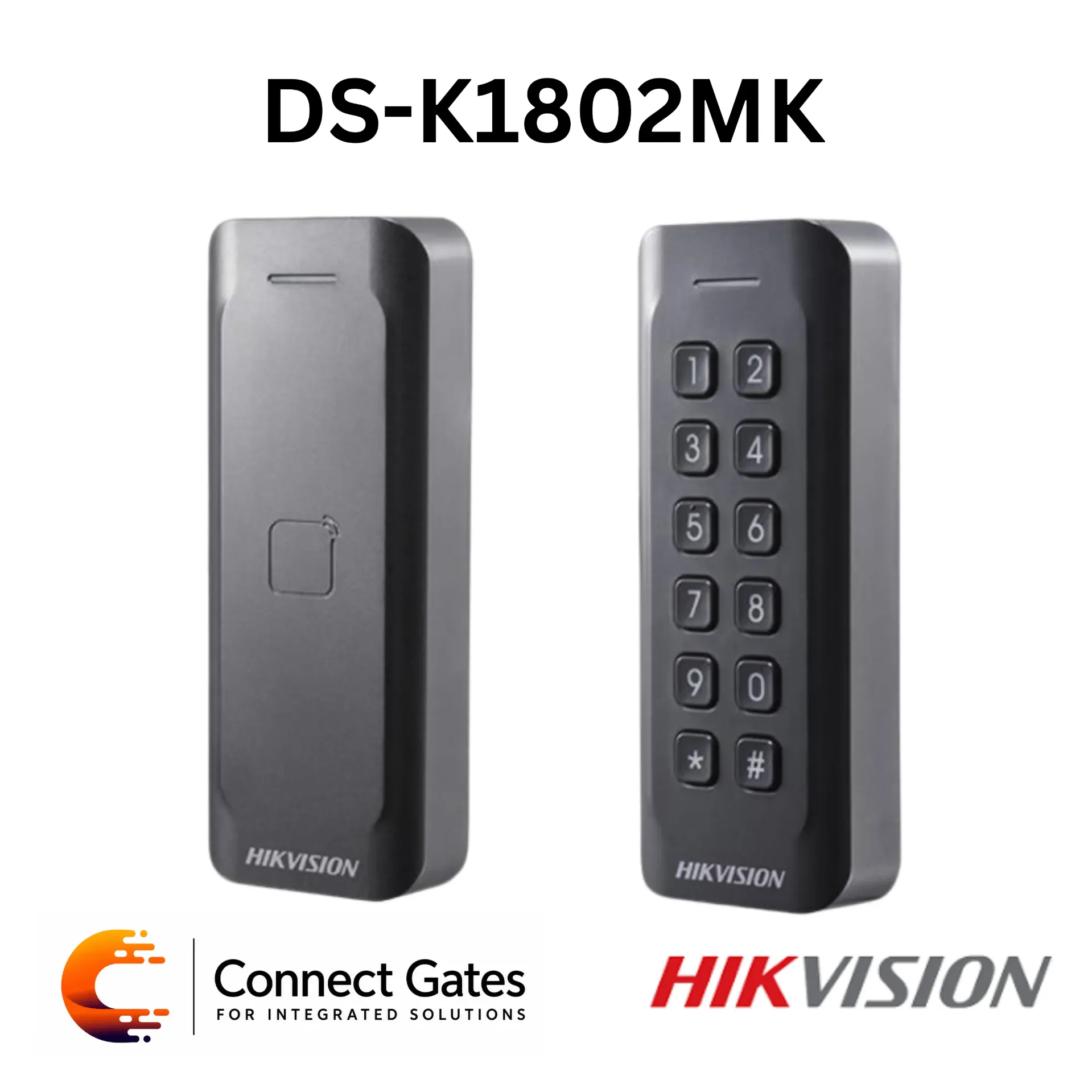 [DS-K1802] Hikvision DS-K1802 Series – Value Card Reader with EM/M1 Support, Wiegand Interface & IP65 Protection