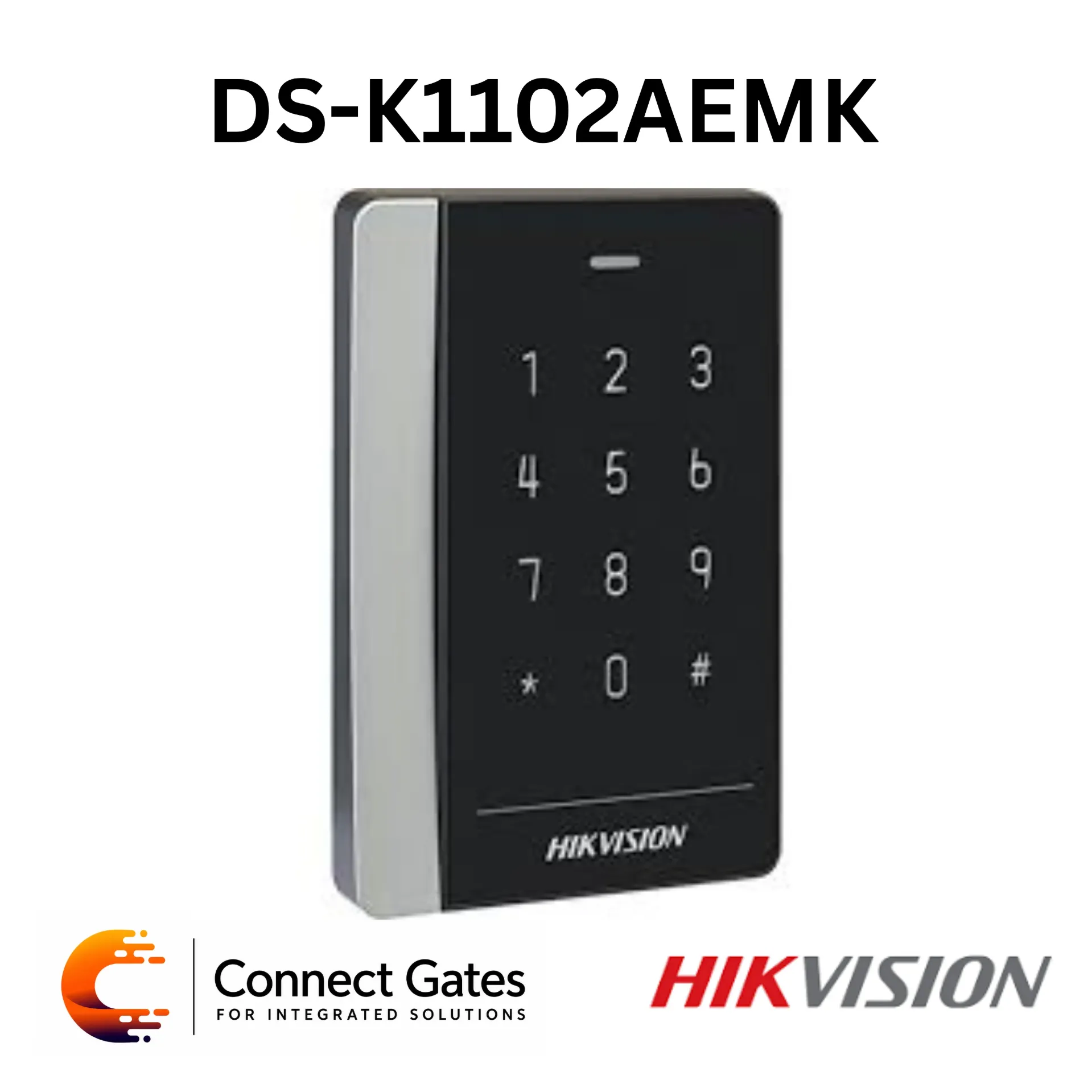 Hikvision DS-K1102AEMK – Dual-Frequency Card Reader with Keypad, RS-485, OSDP & Wiegand Support