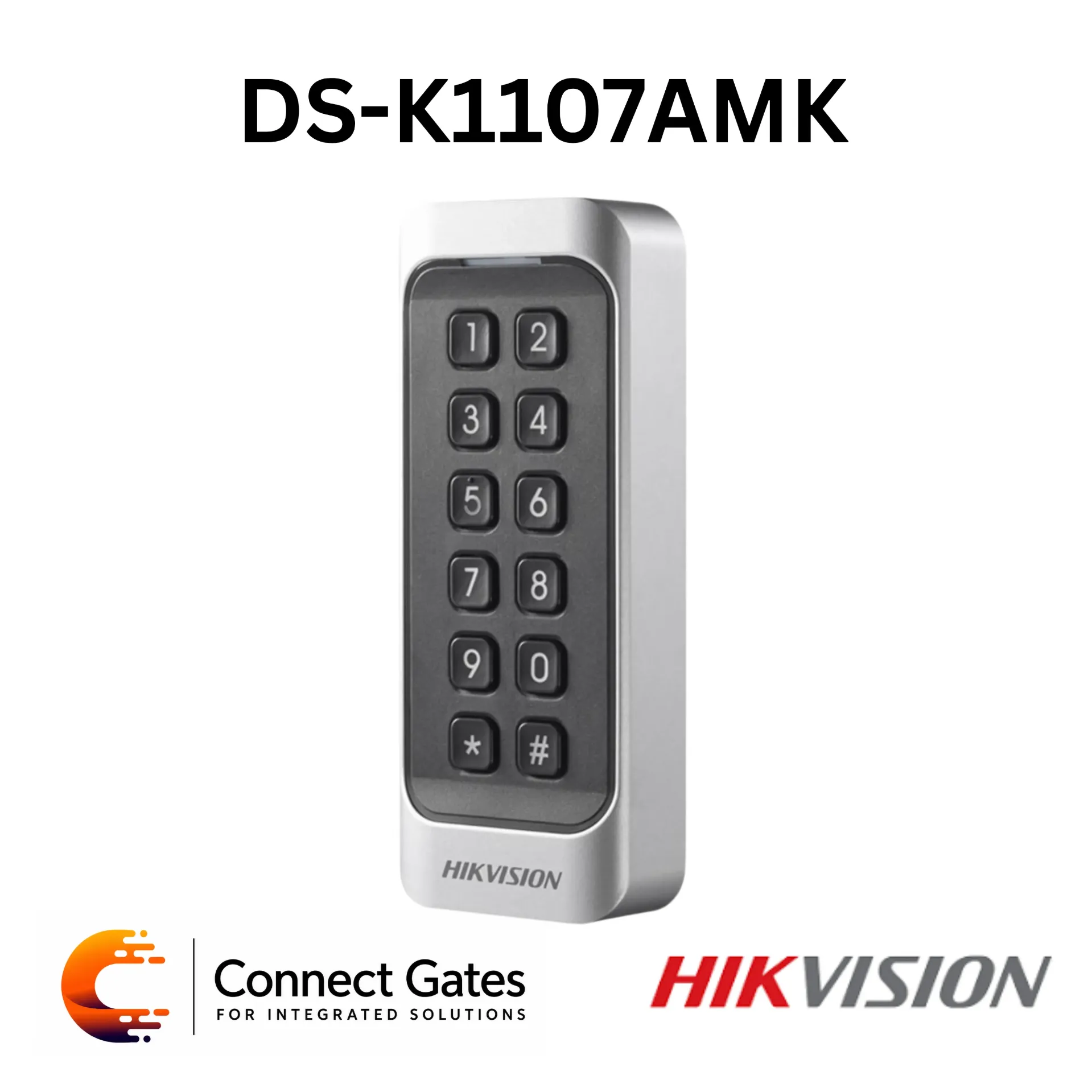 Hikvision DS-K1107AMK – Mifare Card Reader with Keypad, RS-485, OSDP & IP65 Protection