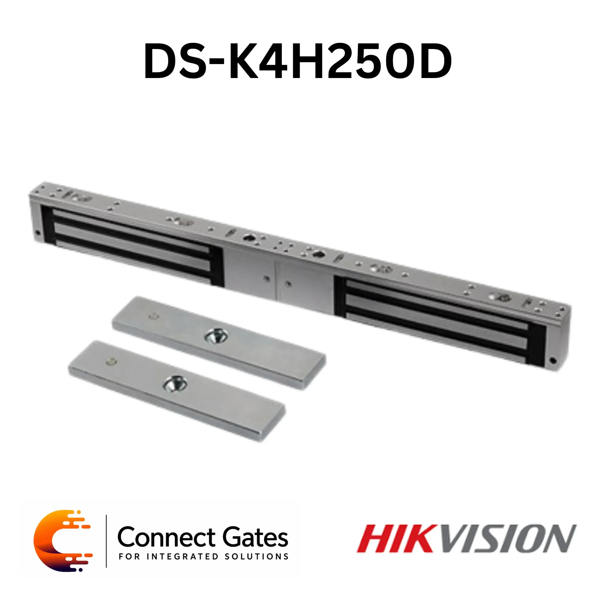 Hikvision DS-K4H250D – Professional Double-Door Magnetic Lock with Dual 272kg Holding Force & Lock Status Signal Output