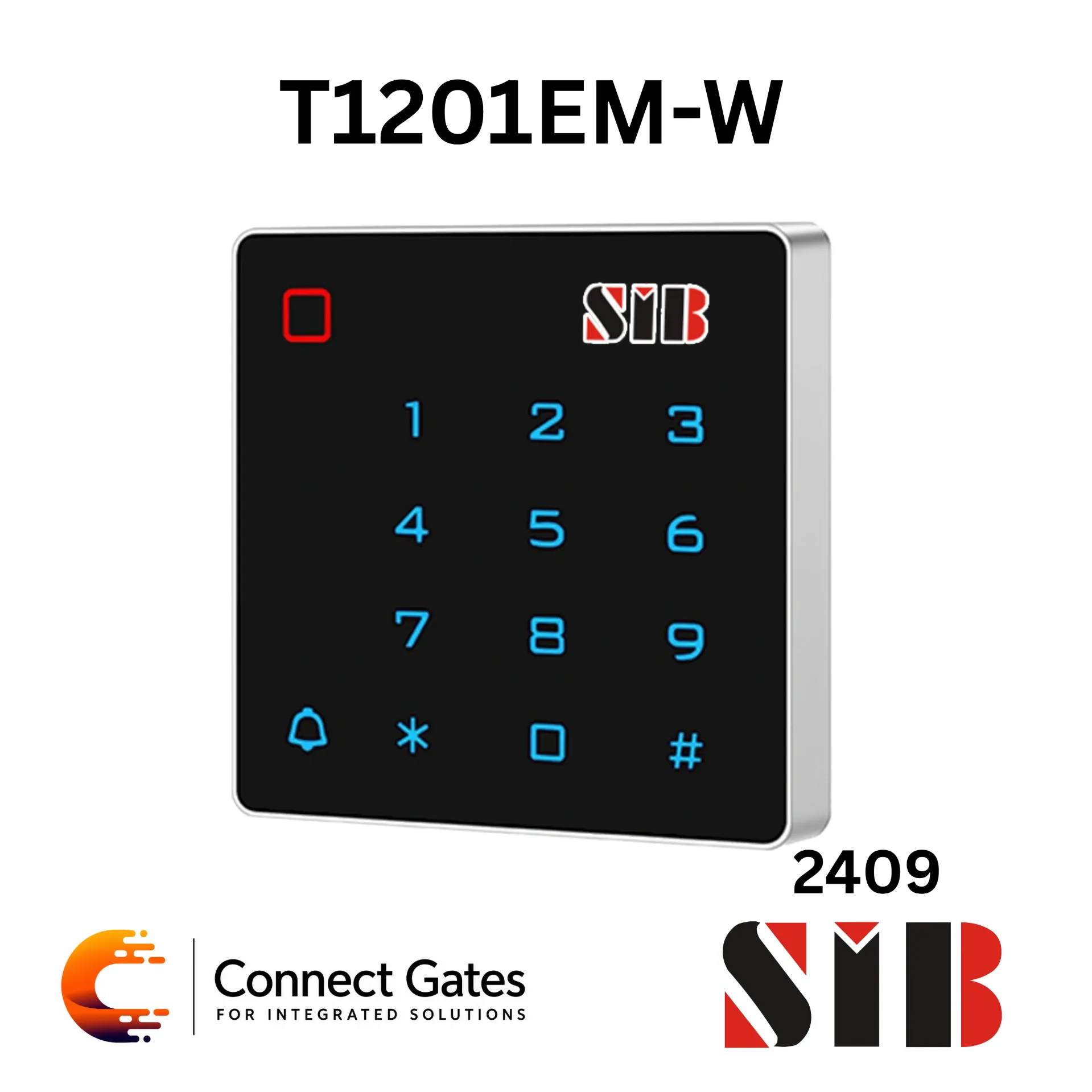 [T1201EM-W] SIB T1201EM-W – Standalone Door Access Control with Touch Keypad, WiFi, Tuya App & EM Card Support