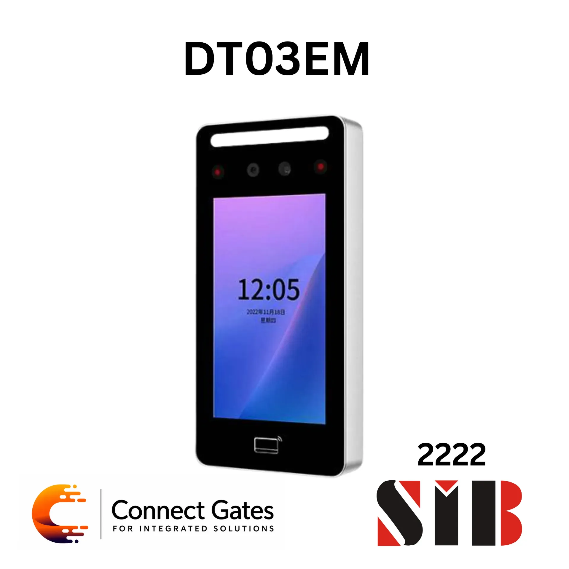[DT03EM] SIB DT03EM – Face Recognition Time Attendance & Access Control Terminal with 5-Inch LCD Touch Screen