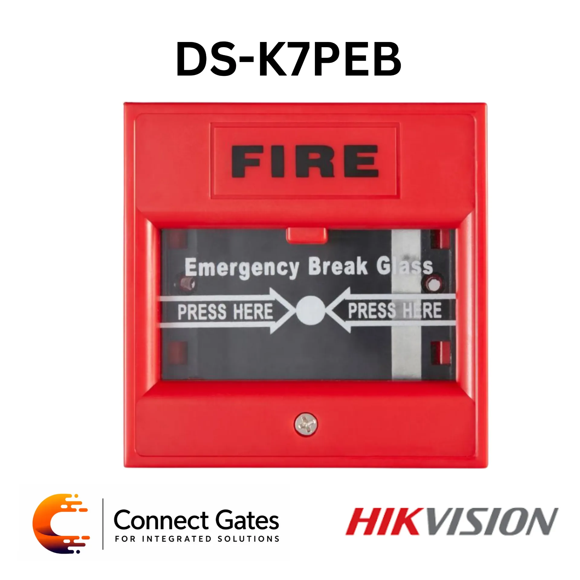 Hikvision DS-K7PEB – Emergency Break Glass Exit Button