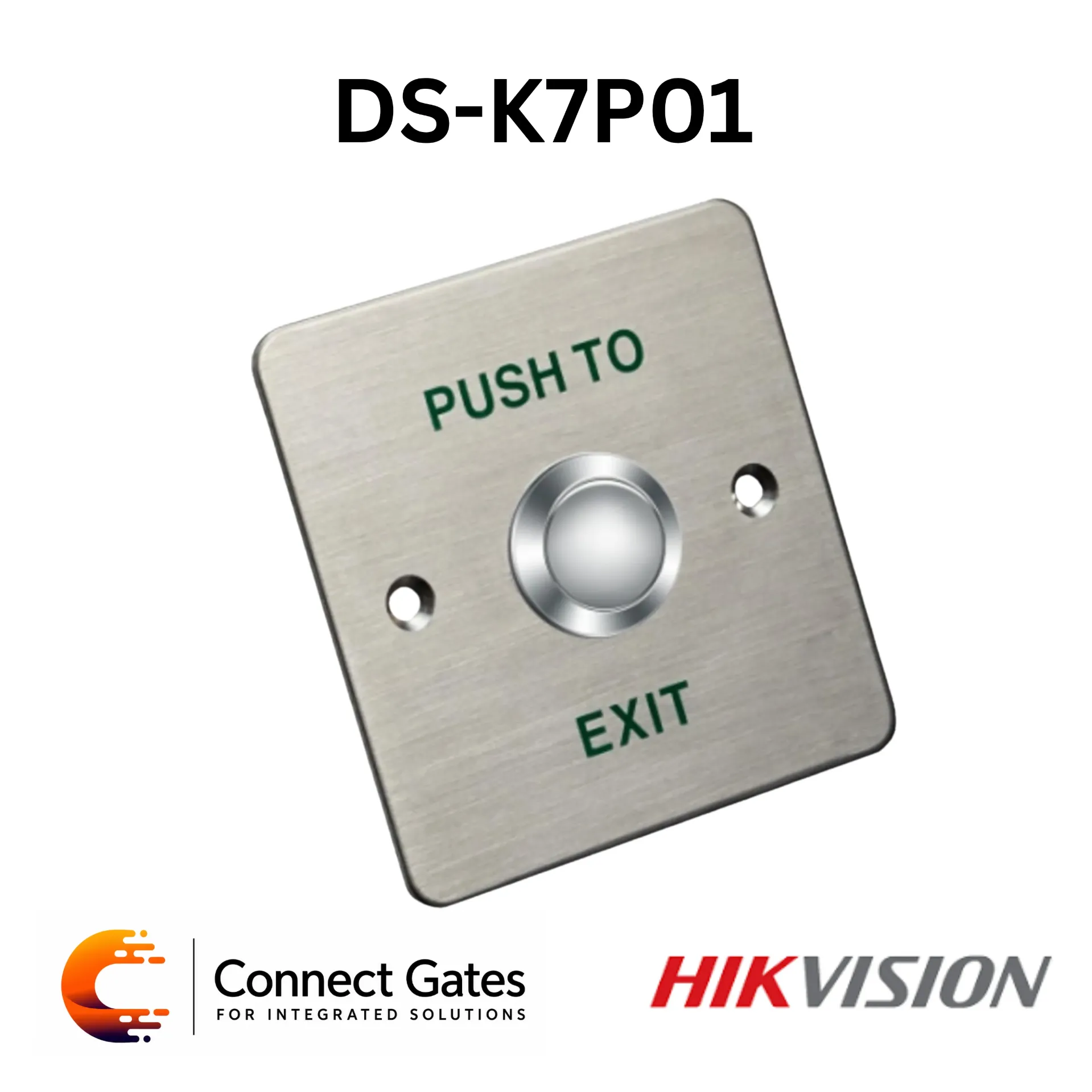 Hikvision DS-K7P01 – Metal Exit Button with Aluminum Alloy Panel
