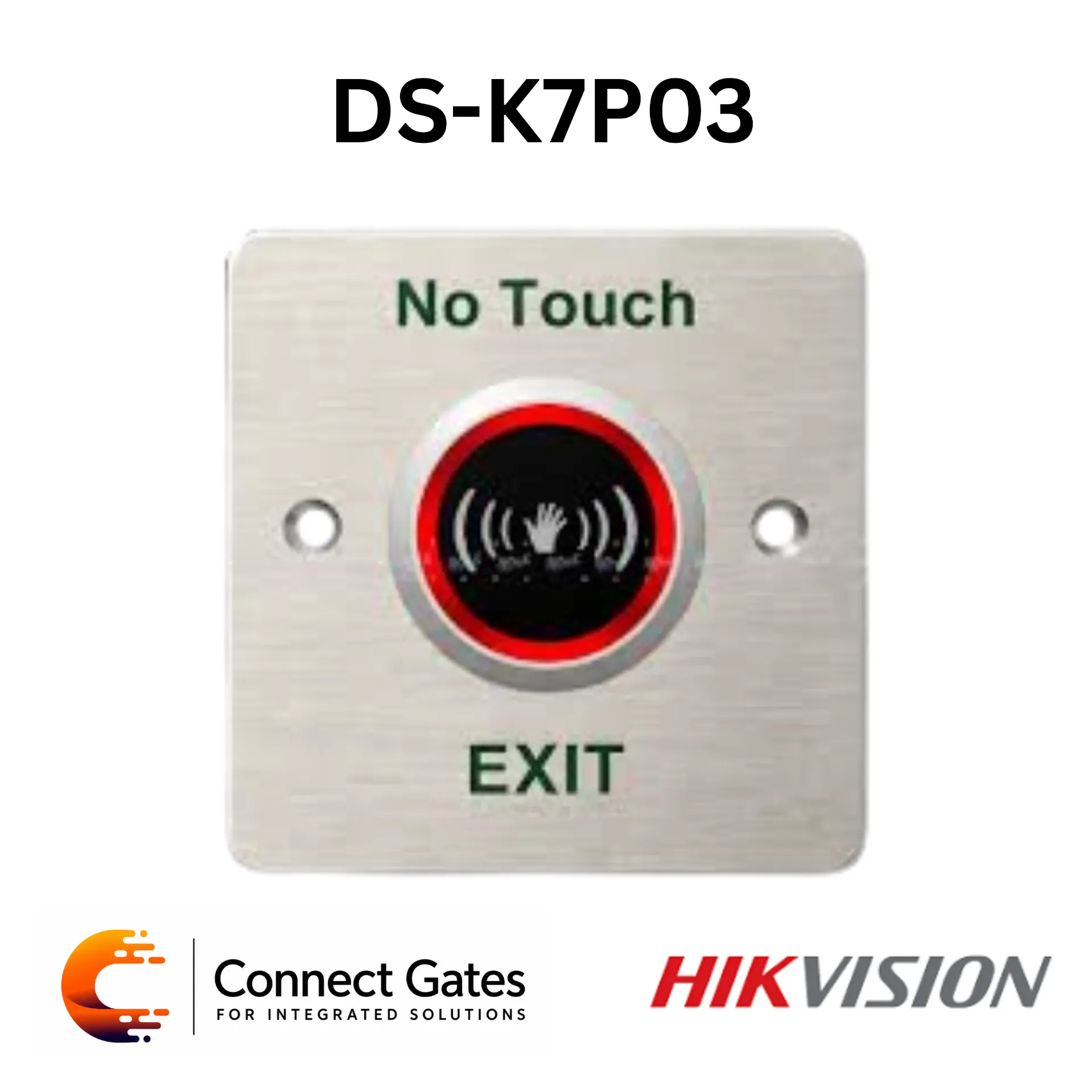Hikvision DS-K7P03/T – Touchless Exit & Emergency Button with LED Indicator