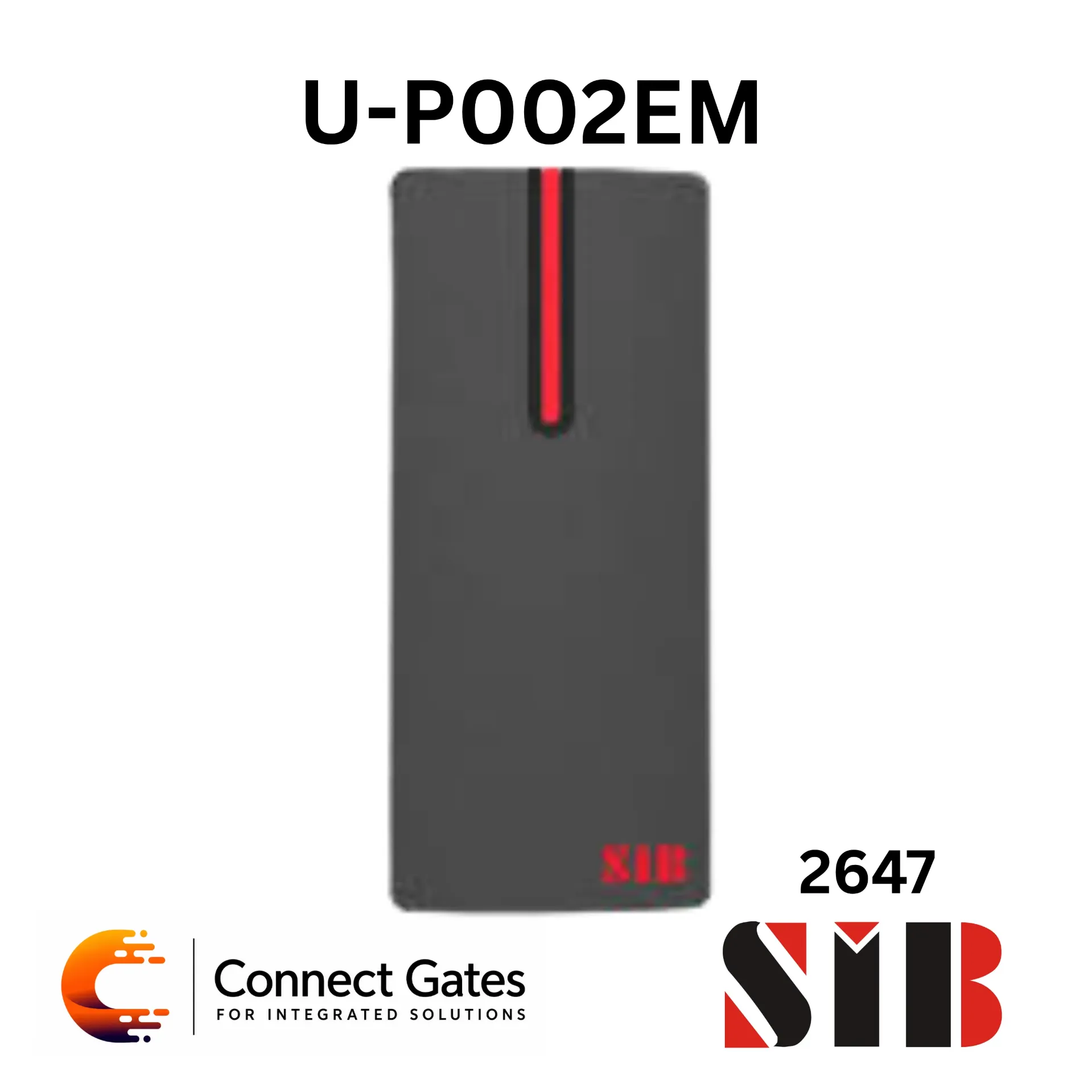 [U-P002EM] SIB U-P002EM – IP68 EM Card Access Control Reader with WG34 Interface