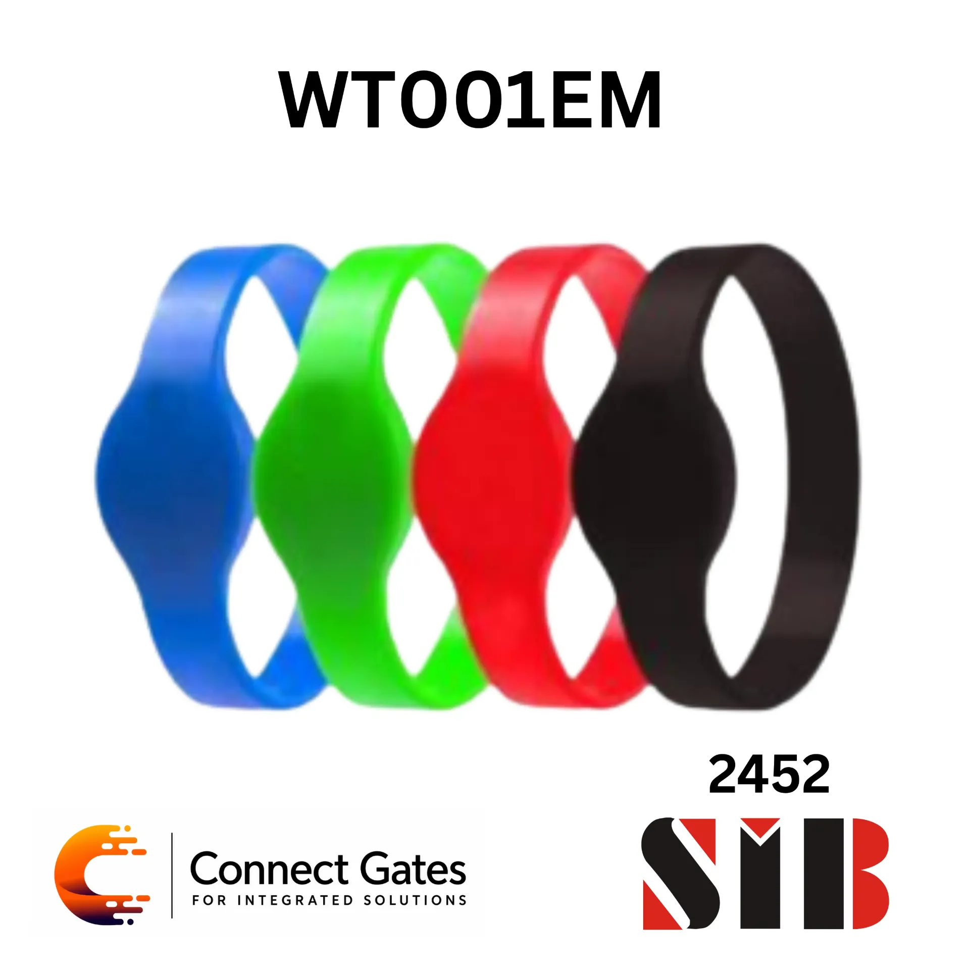 [WT001EM] SIB WT001EM – 125KHz Waterproof ID Card Smart Band Bracelet Wristband for Access Control Systems