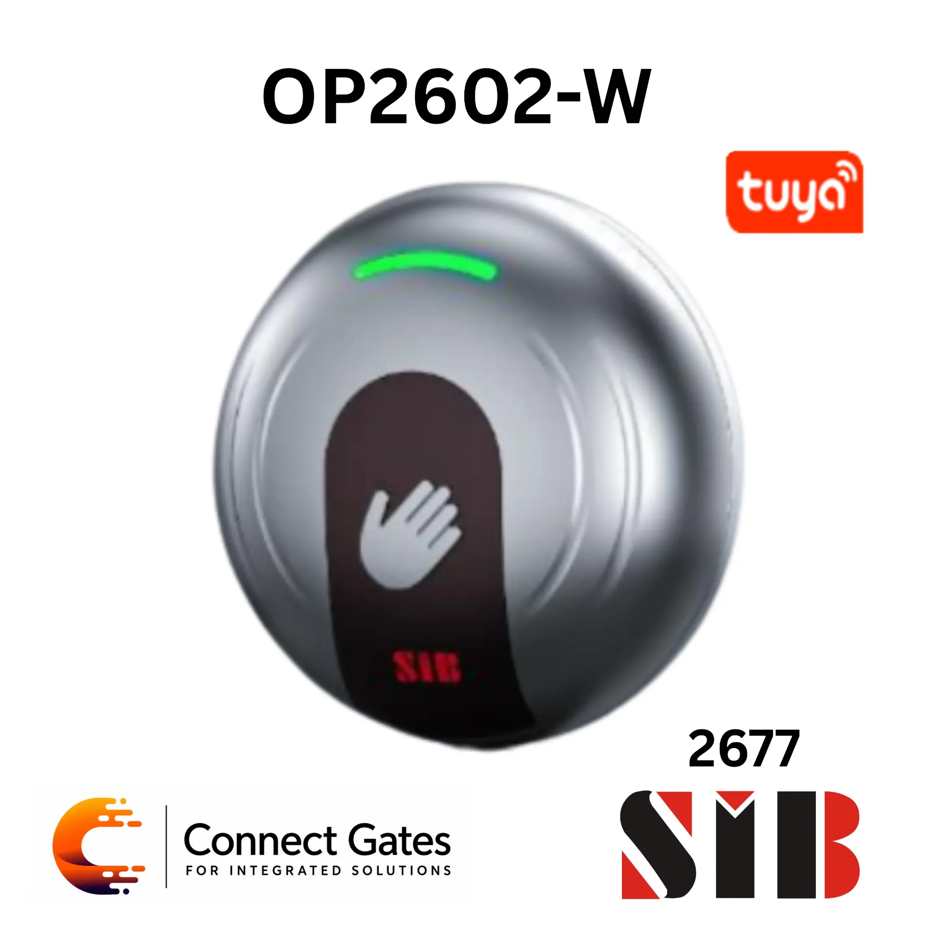SIB OP2602-W – IP68 No Touch Exit Button with Tuya WiFi & Smart Life App Support