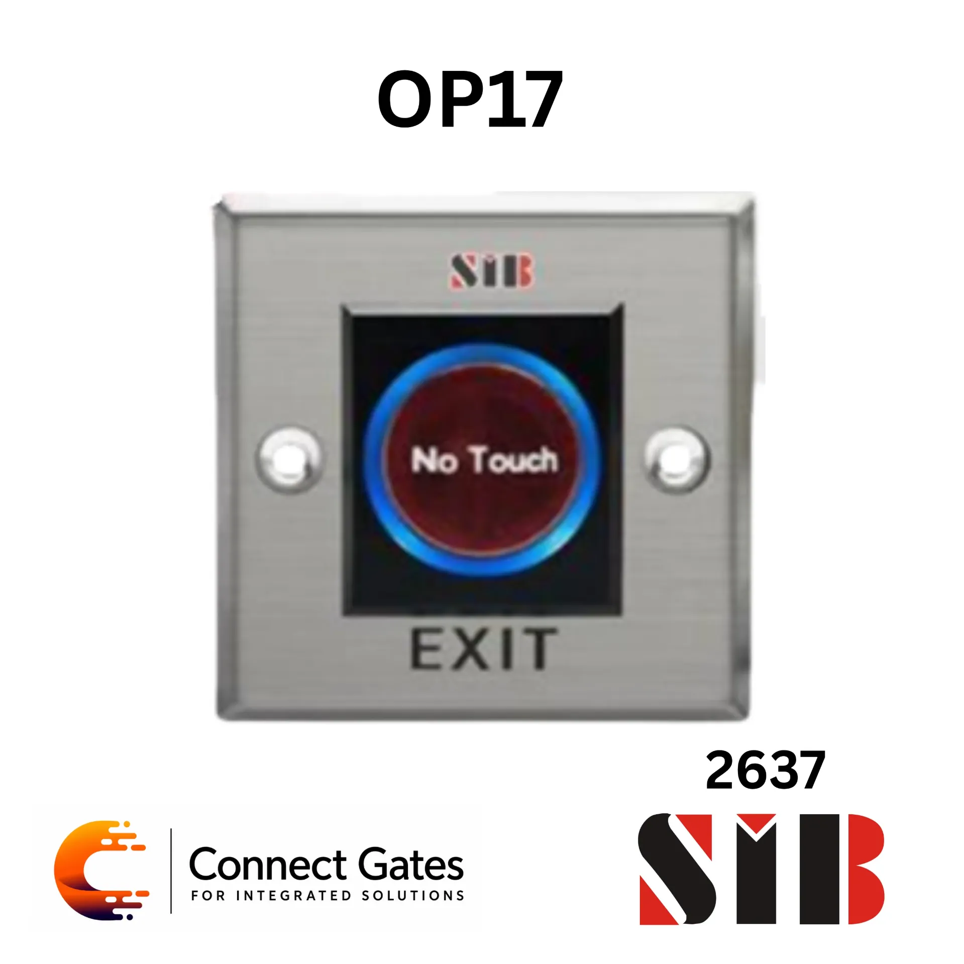 [OP17] SIB OP17 – No Touch Steel Exit Button with 0.1–10cm Detection Range