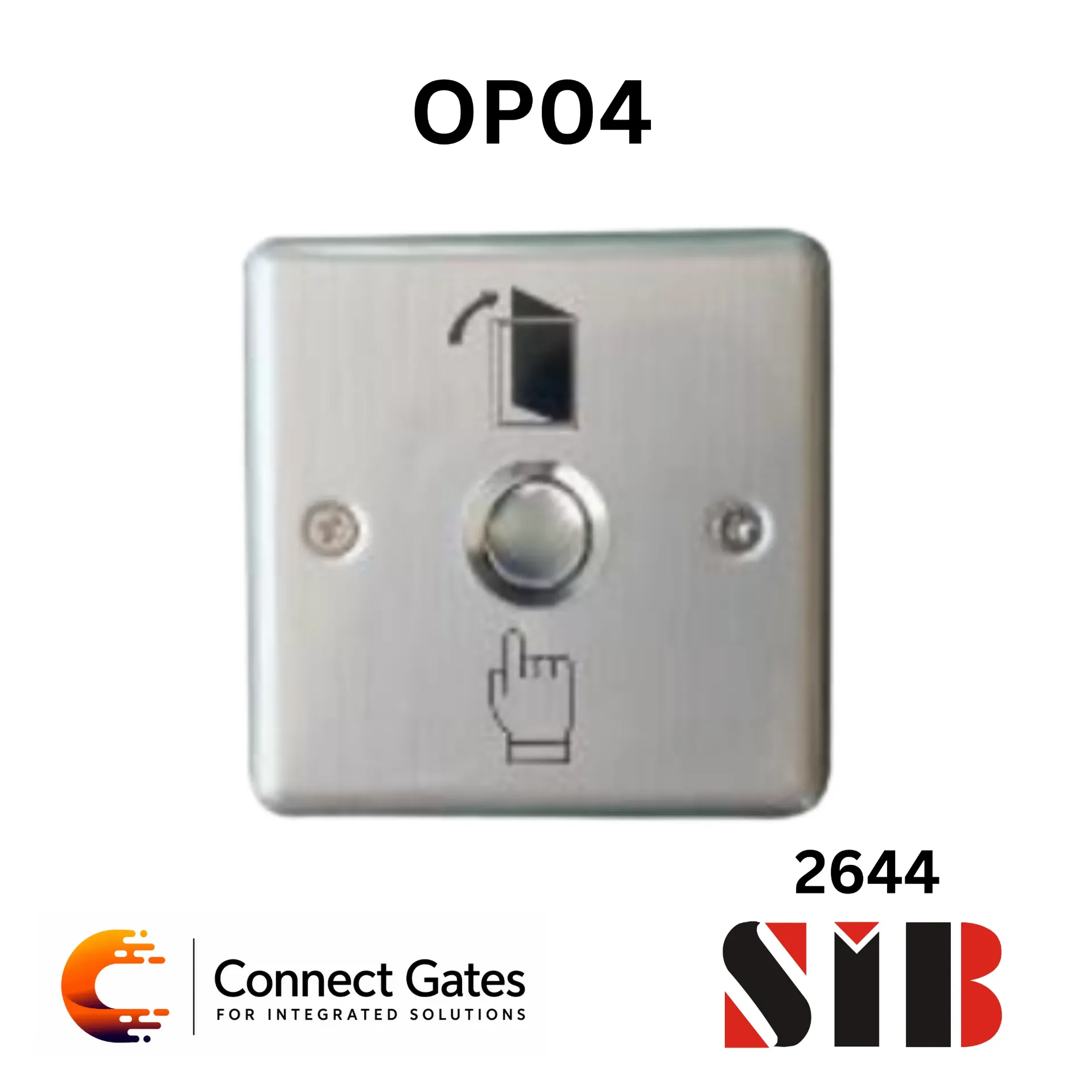 [OP04] SIB OP04 – Stainless Steel Metal Exit Button for Access Control Systems