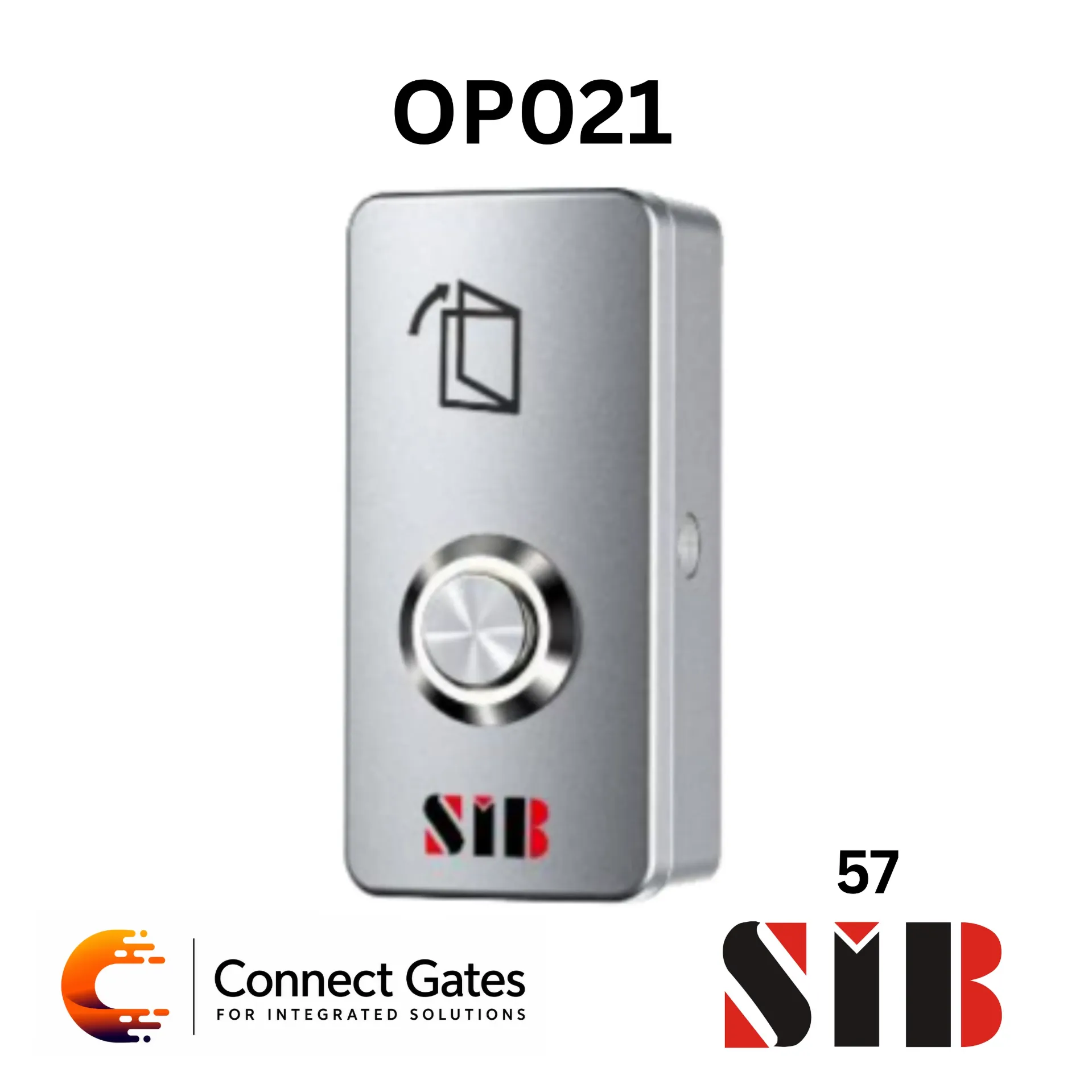 SIB OP021 – Stainless Steel Panel Exit Button with Steel Button