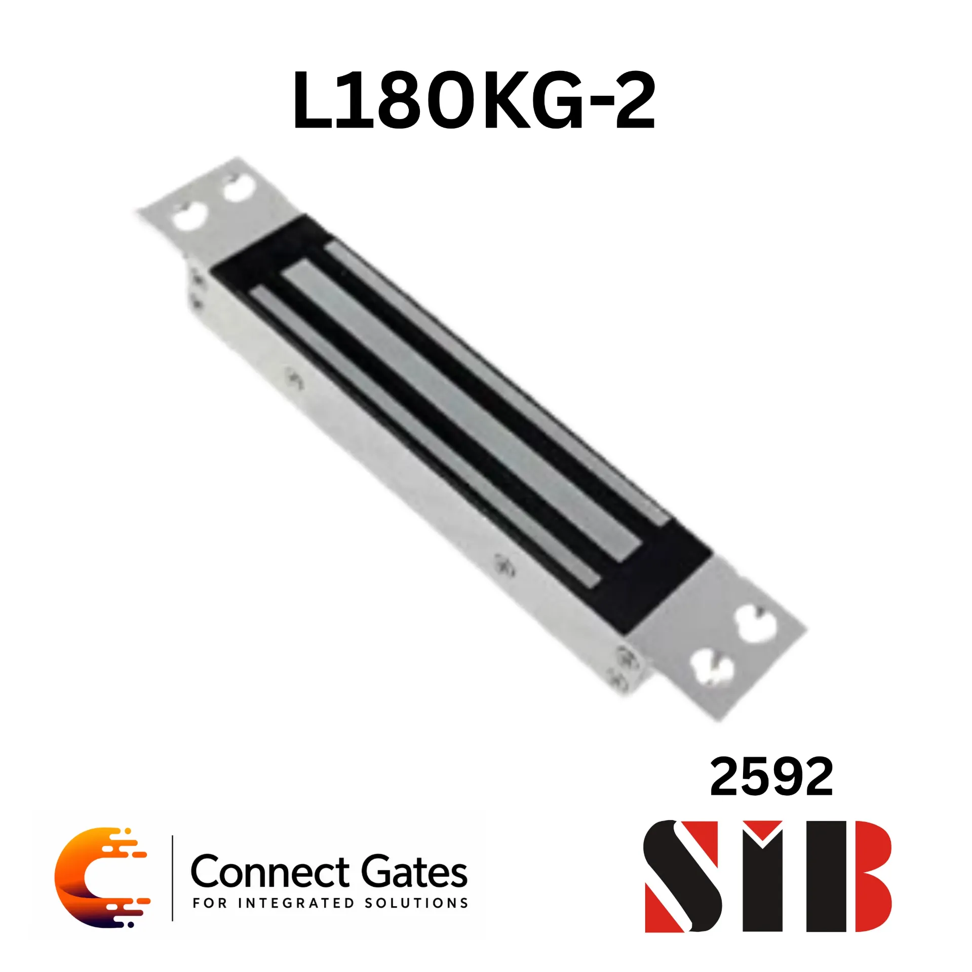 [L180KG-2] SIB L180KG-2 – 180KG Waterproof Magnetic Lock for Access Control Systems