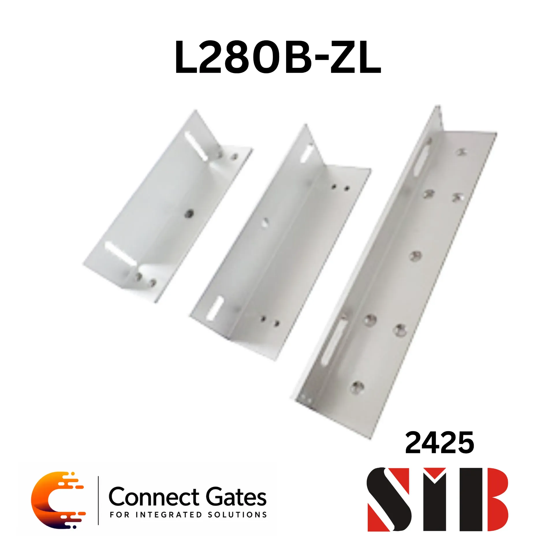 SIB L280B-ZL – ZL Aluminium Bracket for 280KG Magnetic Lock