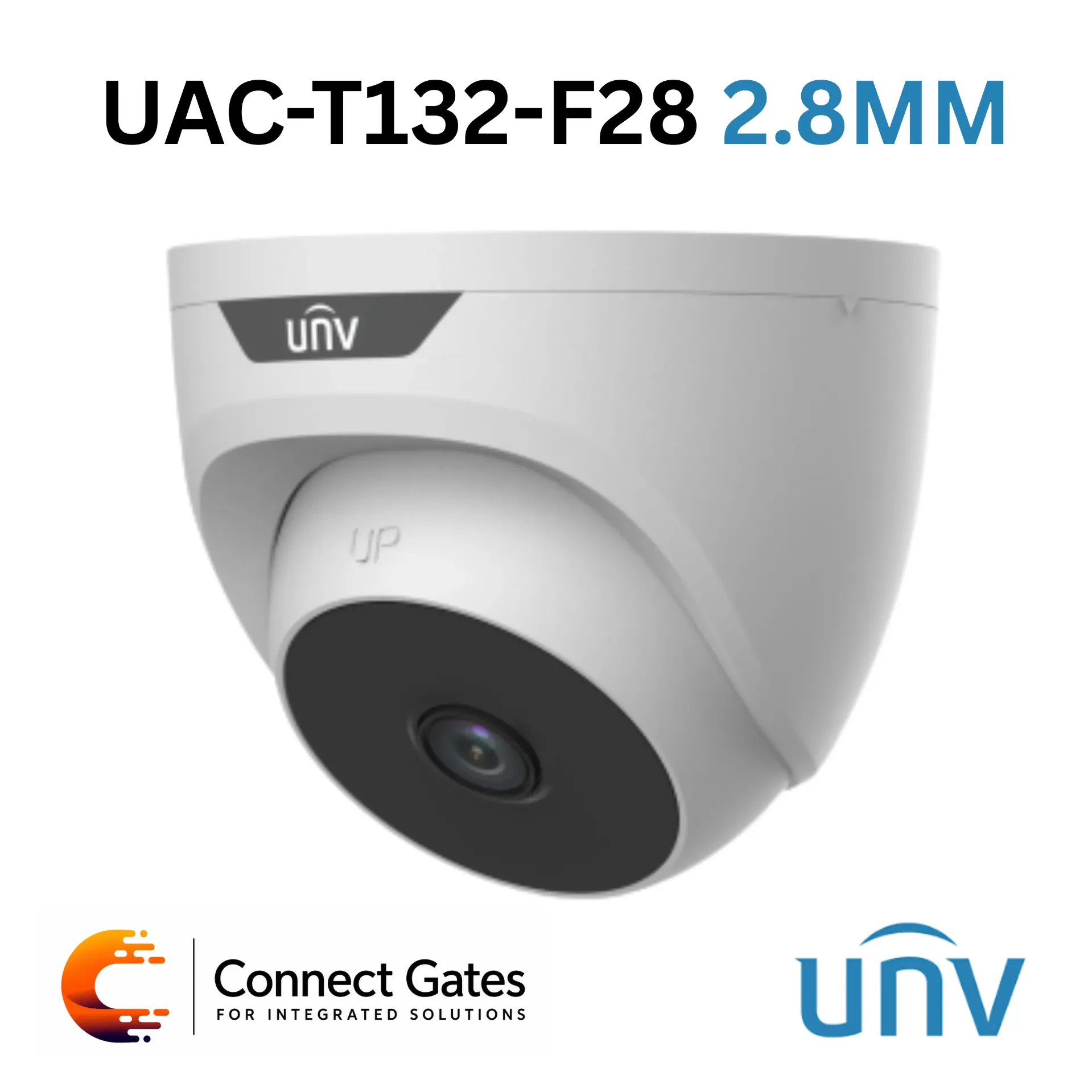 [UAC-T132-F28 2.8MM] Uniview UAC-T132-F28 2.8MM – 2MP Fixed IR Turret Analog Camera with 30m IR Range