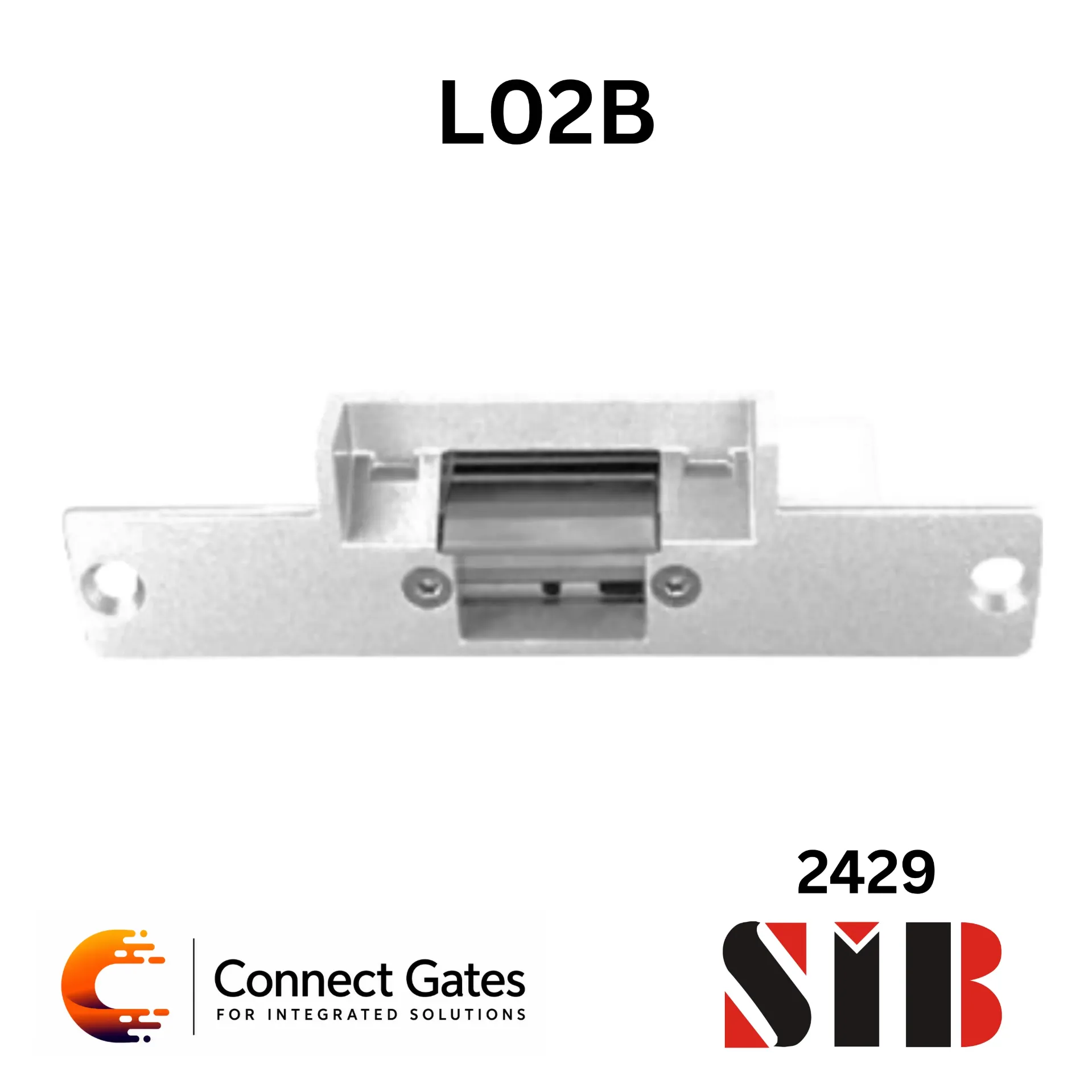 SIB L02B – 500KG Standard Electronically Controlled 12V Electric Lock with Stainless Steel Body