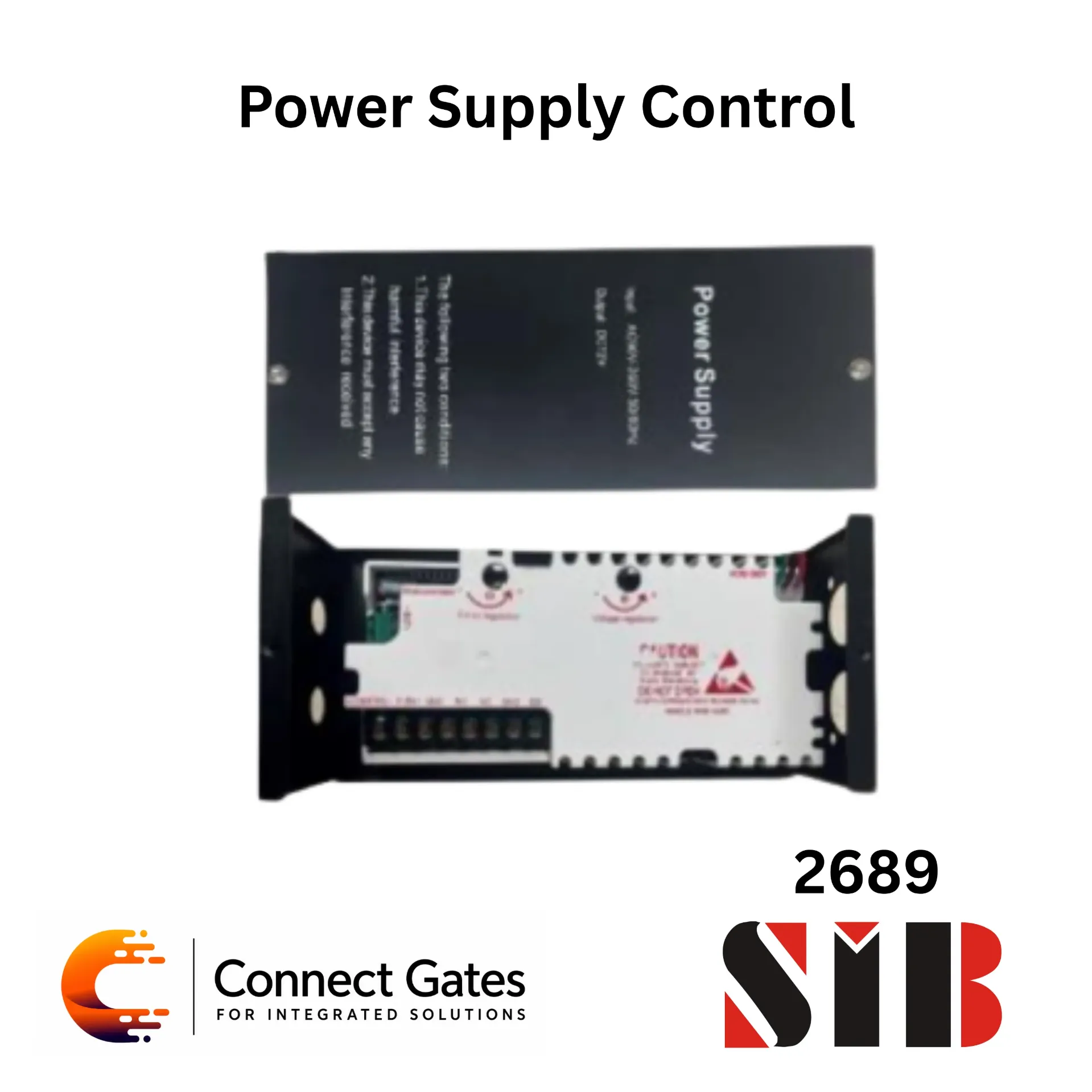 SIB Power Supply Control – 12V DC 5A Access Control Power Supply with Battery Connection & Adjustable Time Delay
