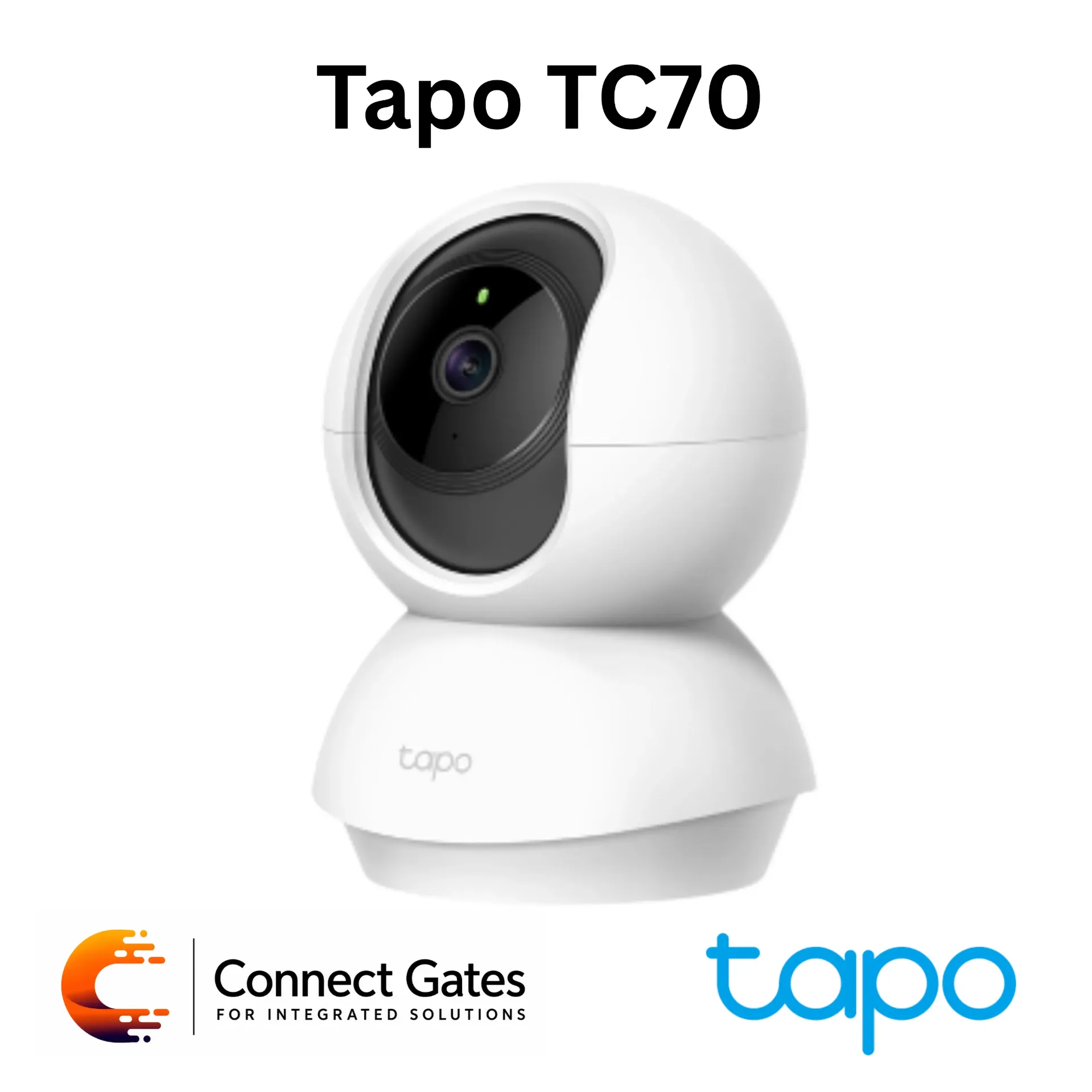 [TC70] Tapo TC70 – 1080p Pan/Tilt Home Security Wi-Fi Camera with 360° View, Night Vision & Two-Way Audio