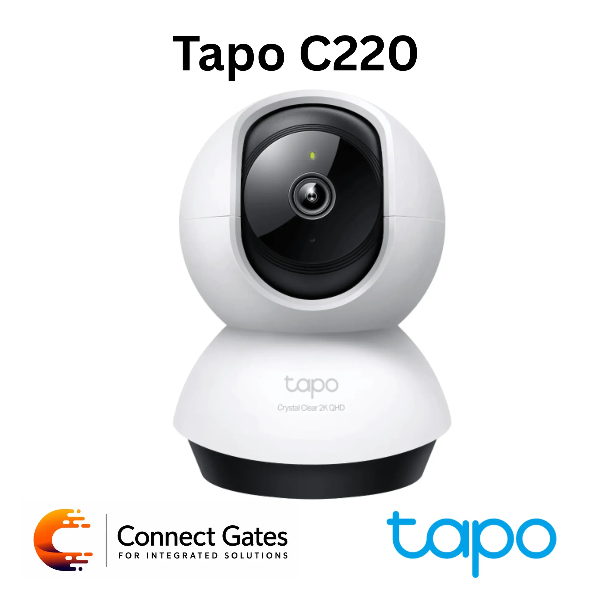 [C220] Tapo C220 – 2K 4MP Pan/Tilt Home Security Wi-Fi Camera with 360° View, Smart AI Detection & Night Vision