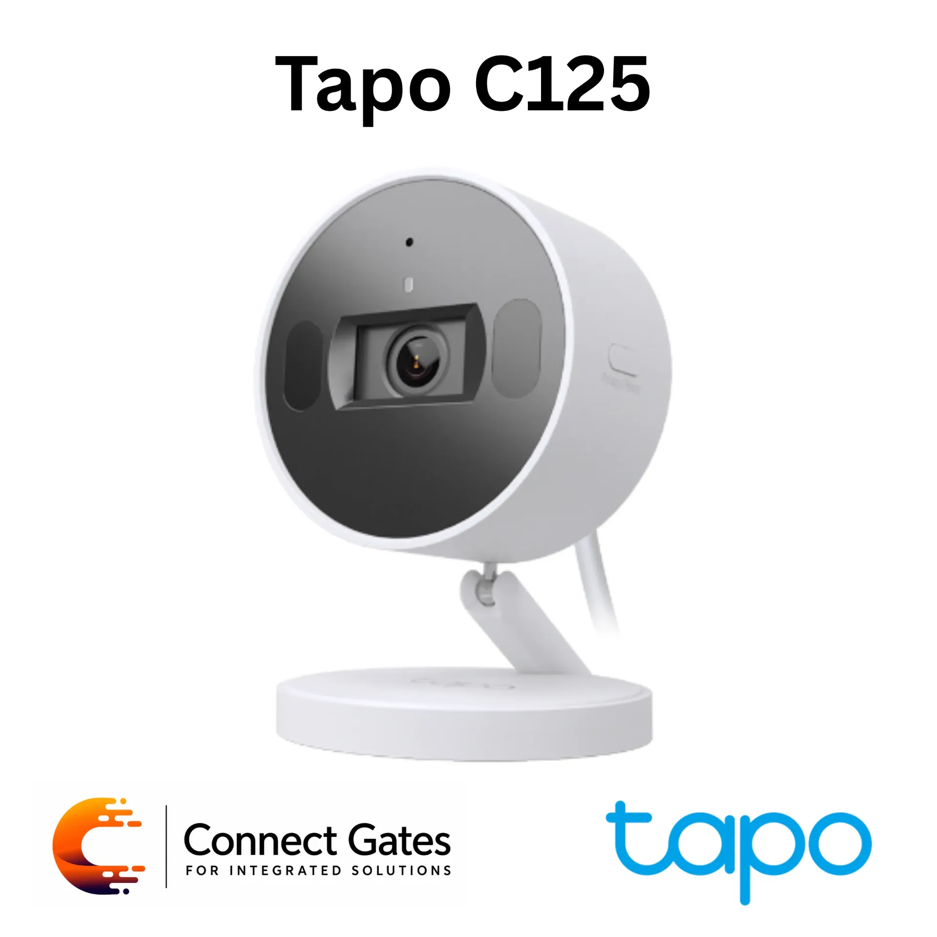 [C125] Tapo C125 – 2K QHD AI Home Security Wi-Fi Camera with Physical Privacy Shutter, 140° Wide-Angle View & HomeKit Support