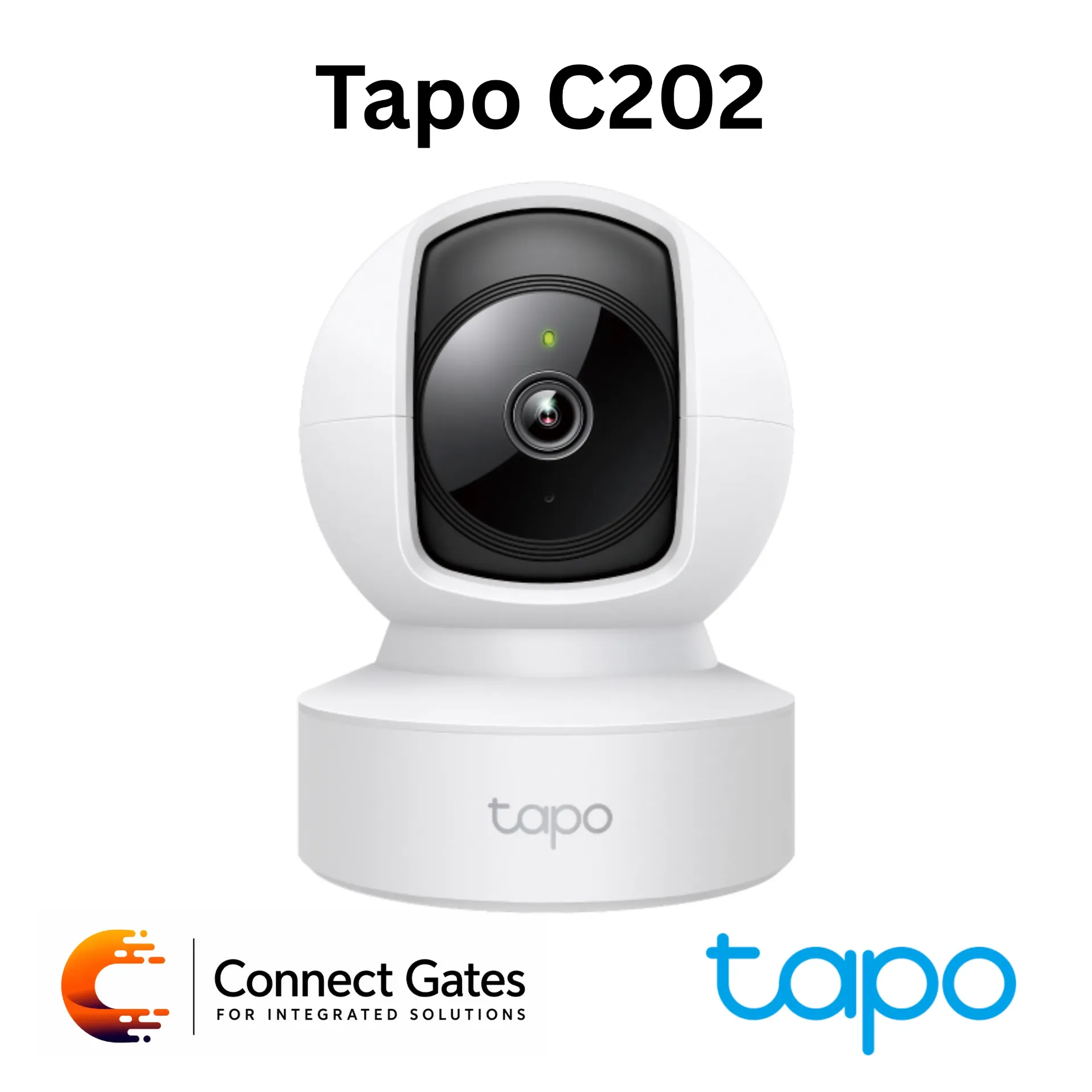 [C202] Tapo C202 – 1080p Full HD Pan/Tilt Home Security Wi-Fi Camera with Ethernet, 360° View & Two-Way Audio