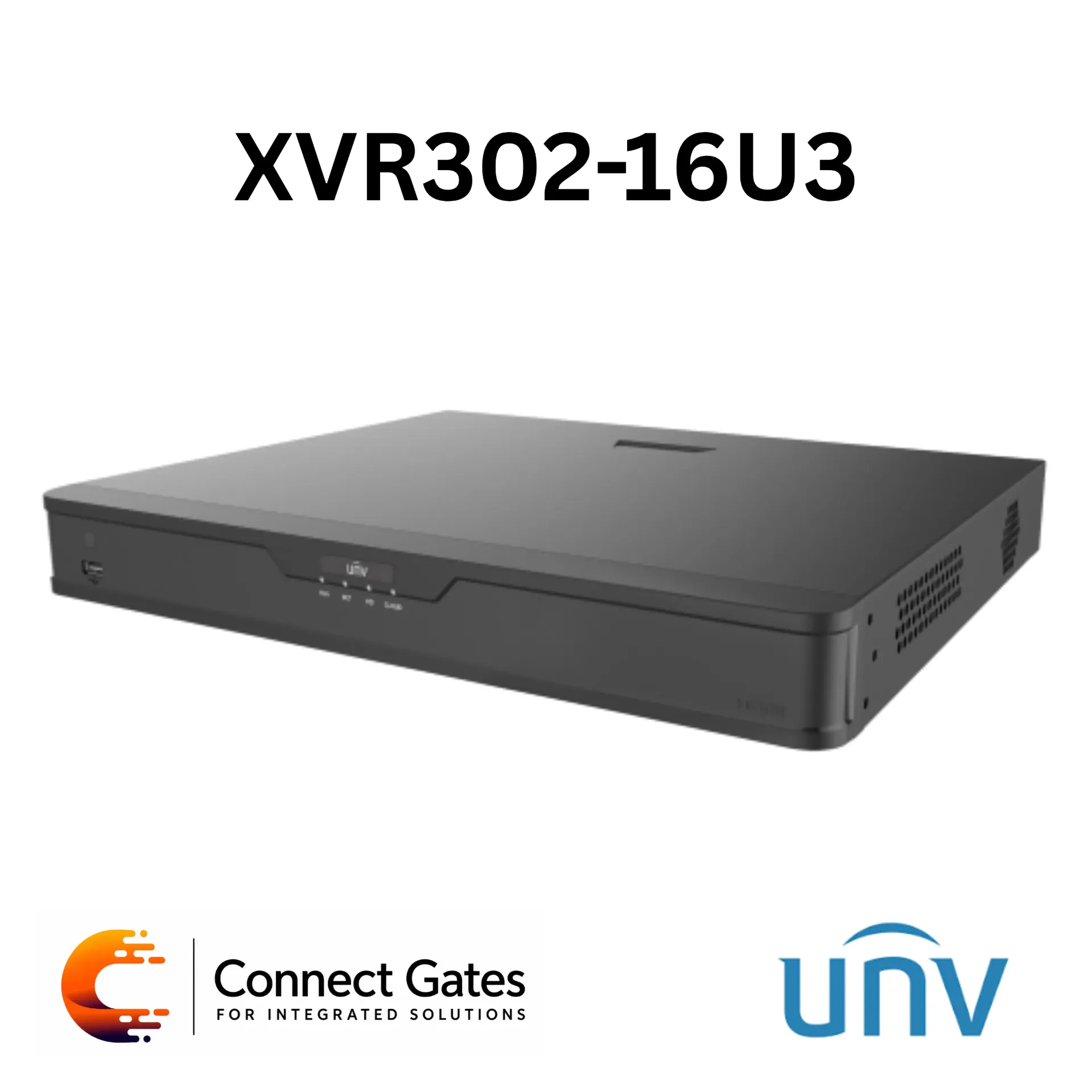 [XVR302-16U3] Uniview XVR302-16U3 – 16-Channel Hybrid DVR/XVR with 8MP Live & 8MP Playback Support, H.265 / H.264