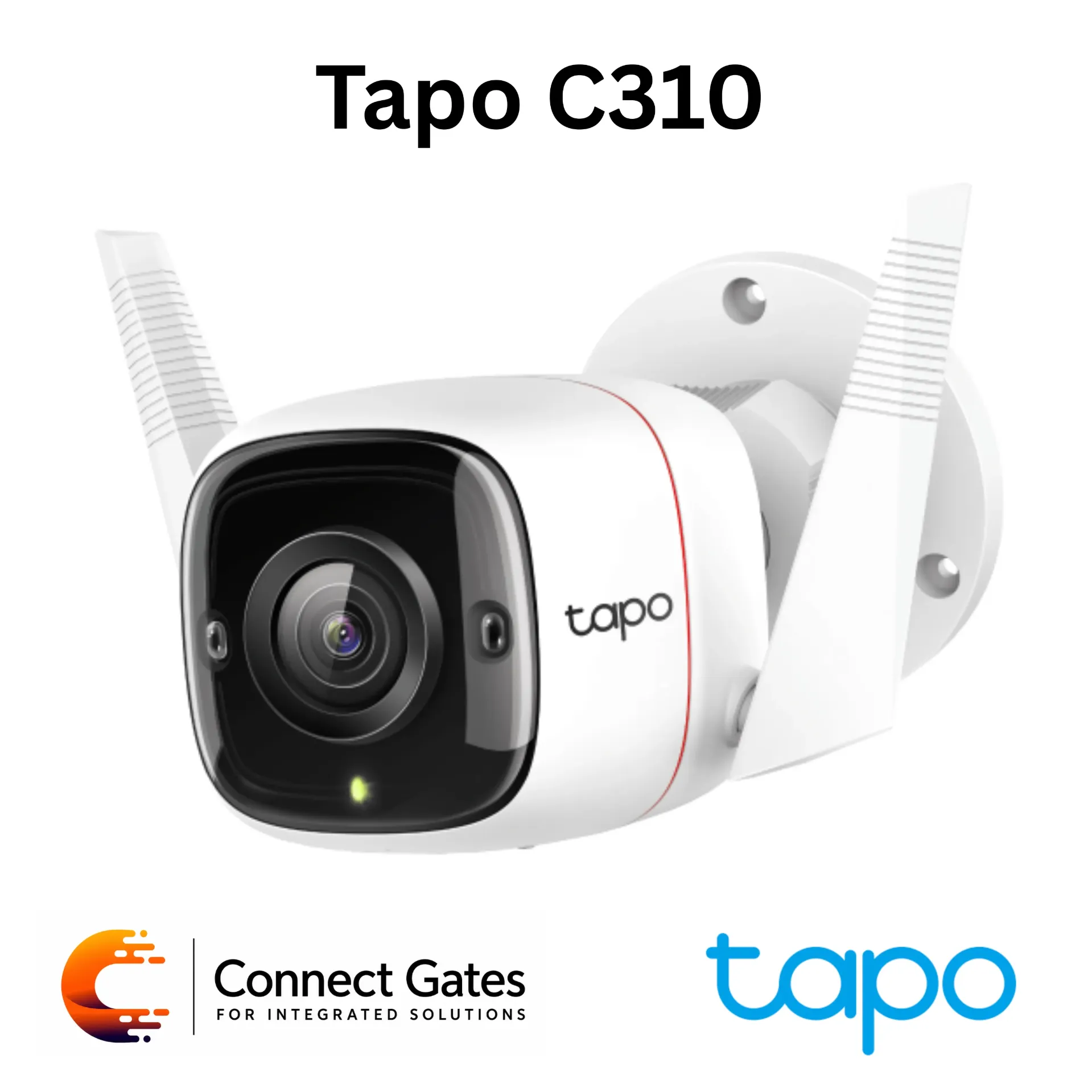 Tapo C310 – 2K 3MP Outdoor Security Wi-Fi Camera with Wired/Wireless Networking, IP66 Protection & Two-Way Audio