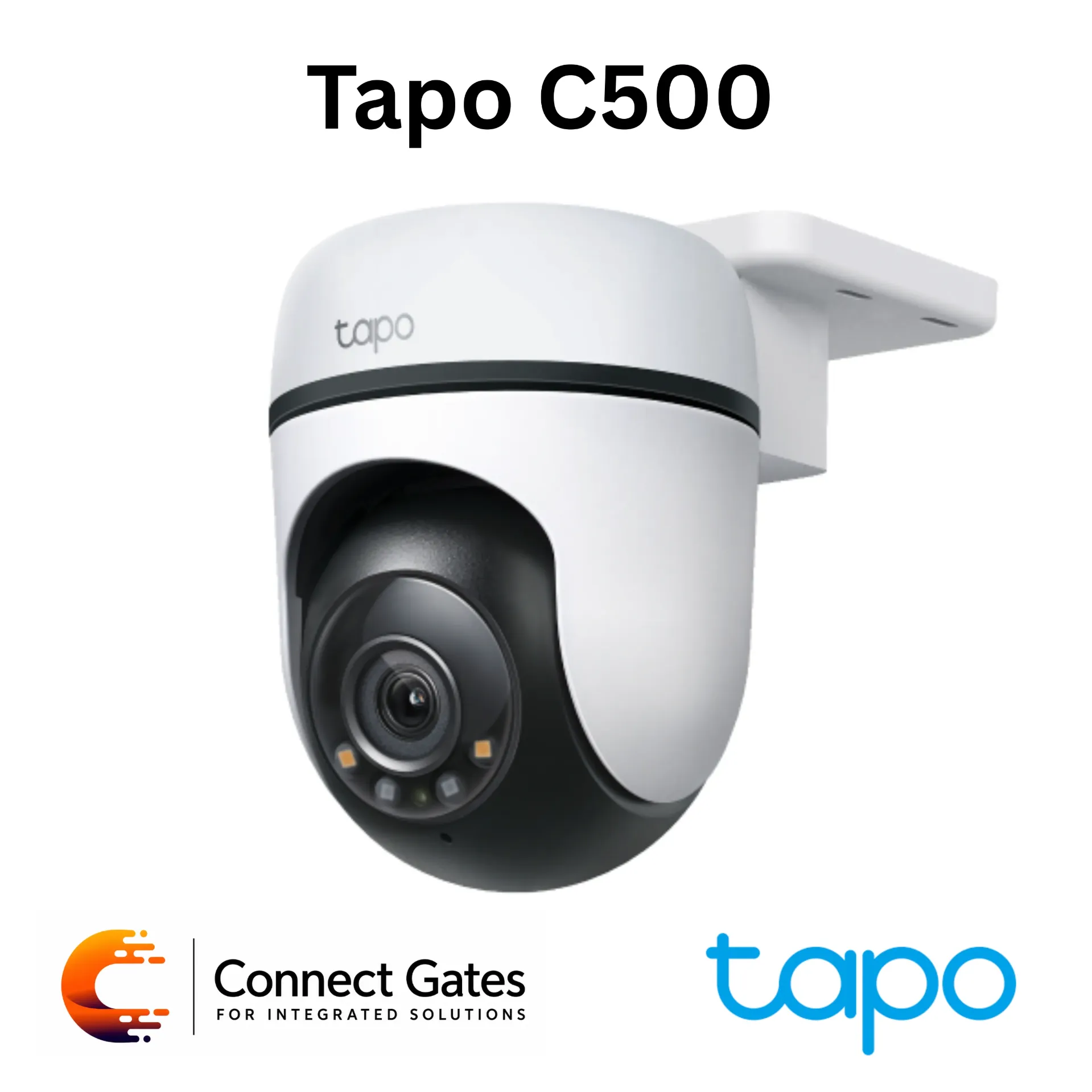 [C500] Tapo C500 – 1080p Full HD Outdoor Pan/Tilt Security Wi-Fi Camera with 360° Pan Coverage, Color Night Vision & IP65 Protection