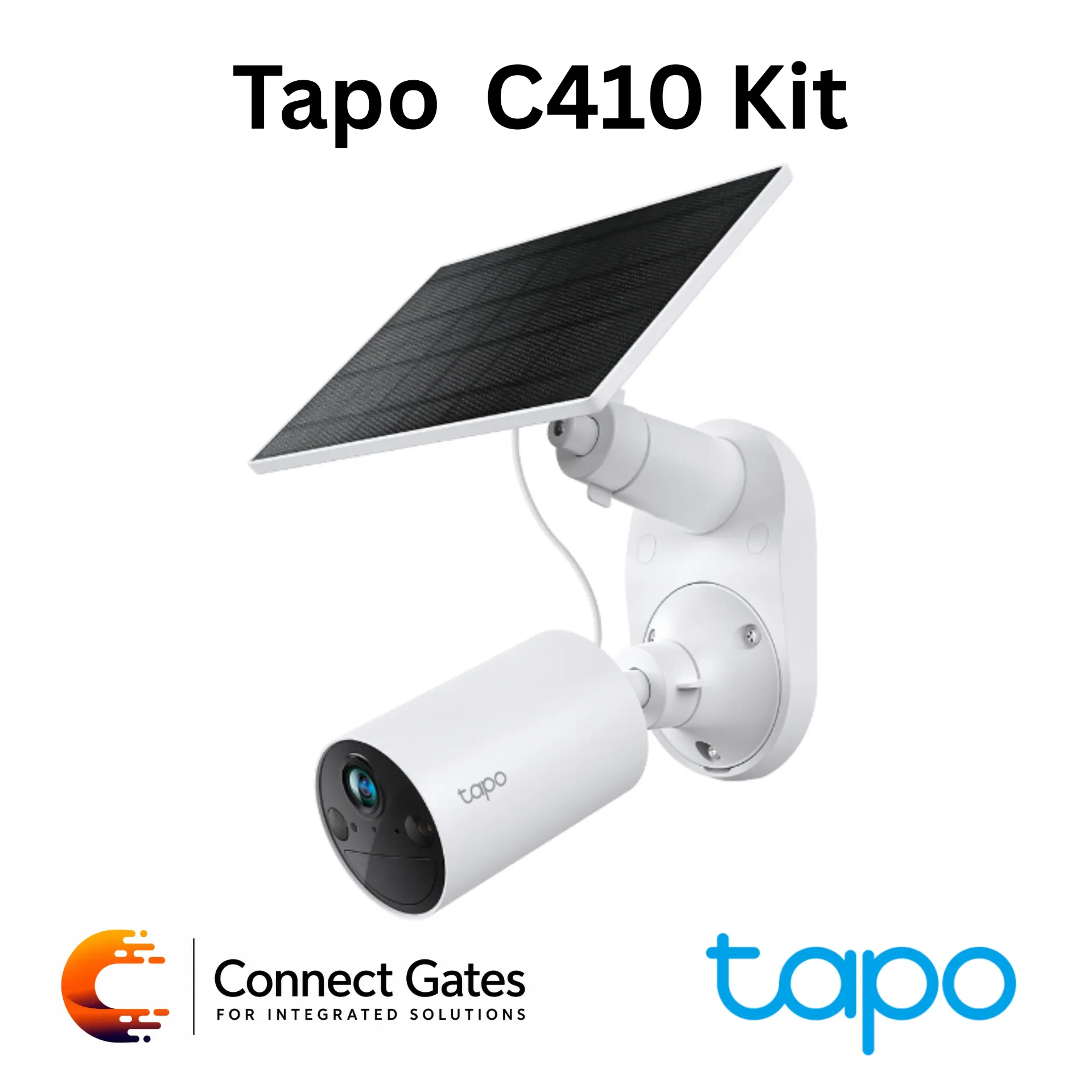[C410 KIT] Tapo C410 KIT – 2K 3MP Solar-Powered Outdoor Security Camera Kit with Color Night Vision, No Hub Required & microSD Storage up to 512GB