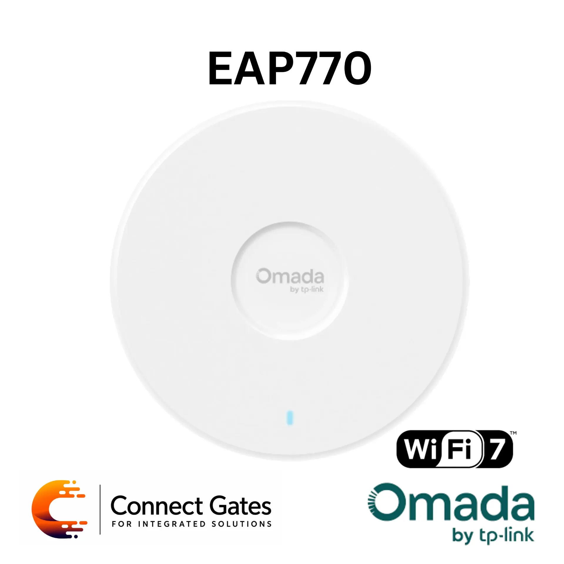 [EAP770] Omada EAP770 – BE11000 Ceiling Mount Tri-Band Wi-Fi 7 Access Point with 10G PoE Port, 6GHz Band & Centralized Cloud Management