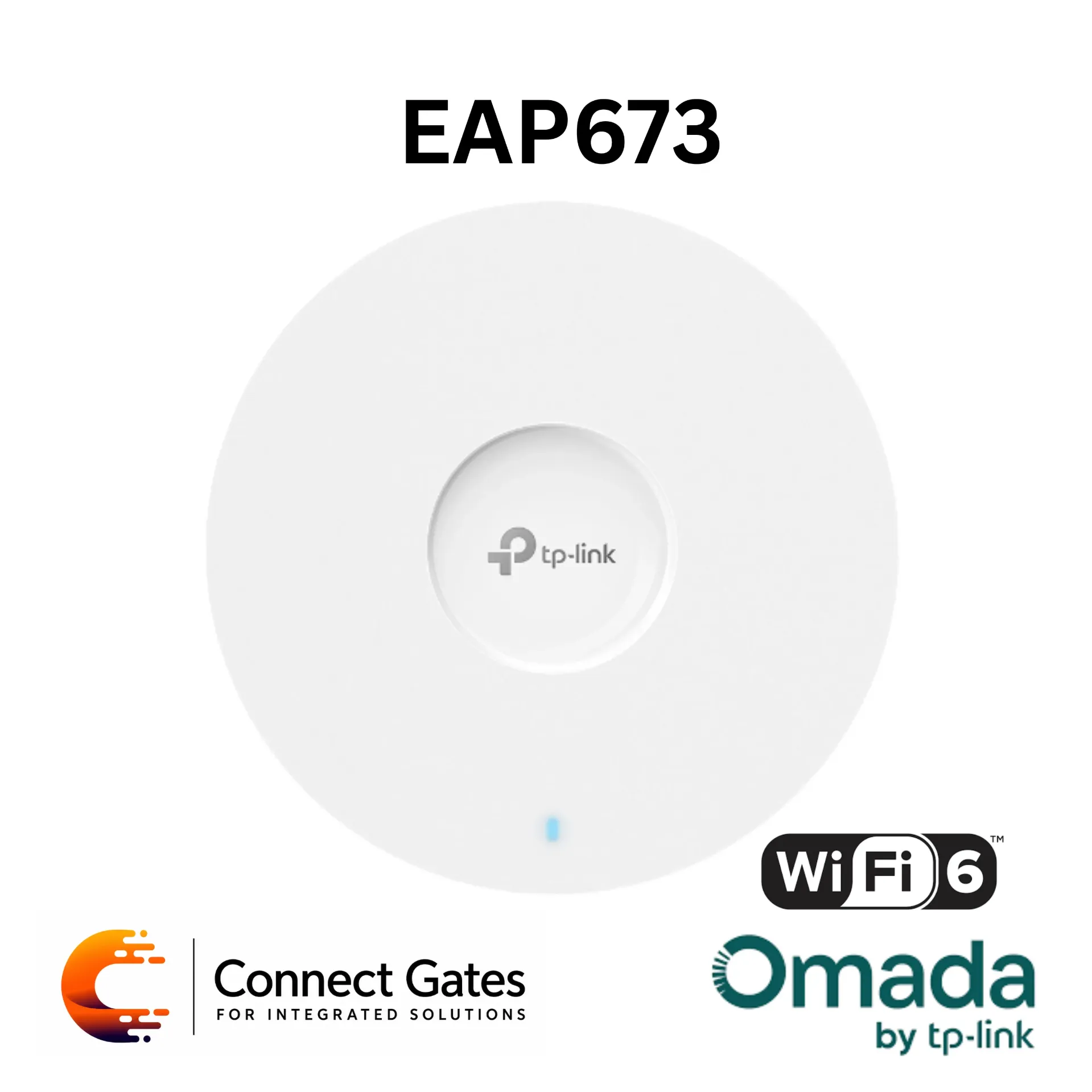 [EAP673] Omada EAP673 – AX5400 Ceiling Mount Dual-Band Wi-Fi 6 Access Point with 2.5G RJ45 Port & Centralized Omada Management