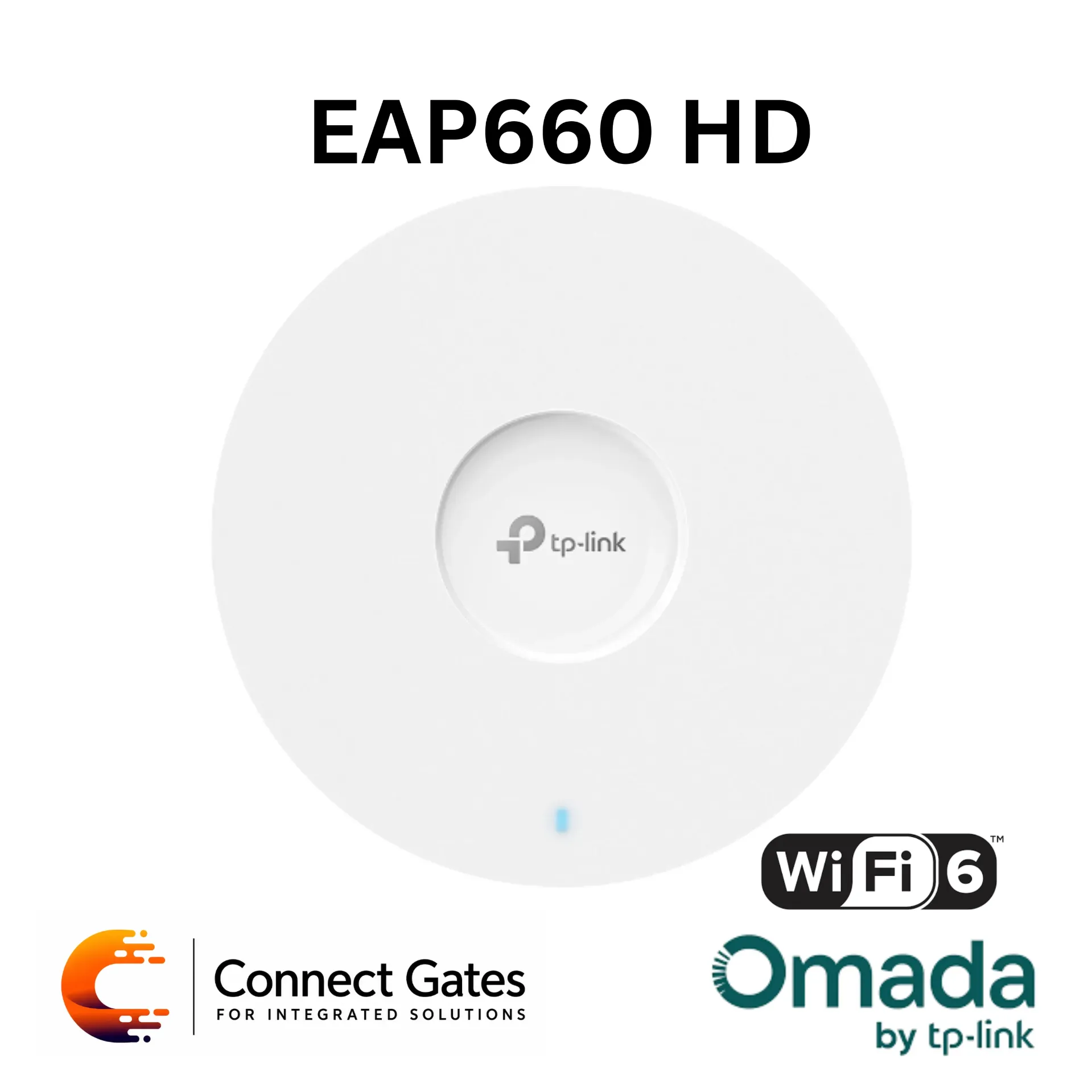 Omada EAP660 HD – AX3600 Ceiling Mount Dual-Band Wi-Fi 6 High-Density Access Point with 2.5G RJ45 Port & Centralized Omada Management