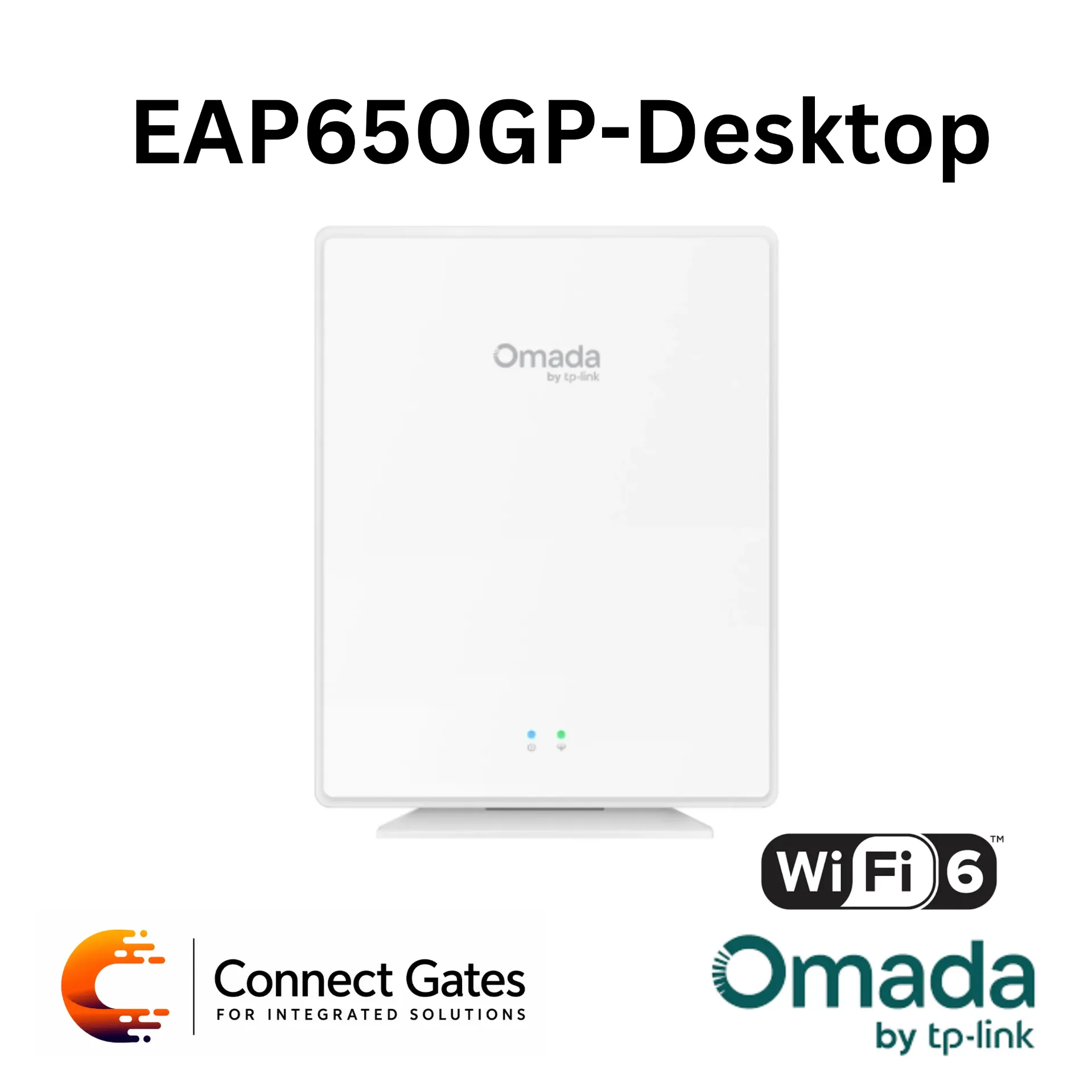 [EAP650] Omada EAP650 GP Desktop – AX3000 Desktop Dual-Band Wi-Fi 6 GPON Access Point with 1 × SC/UPC GPON Port, 4 × Gigabit RJ45 Ports & PoE Out