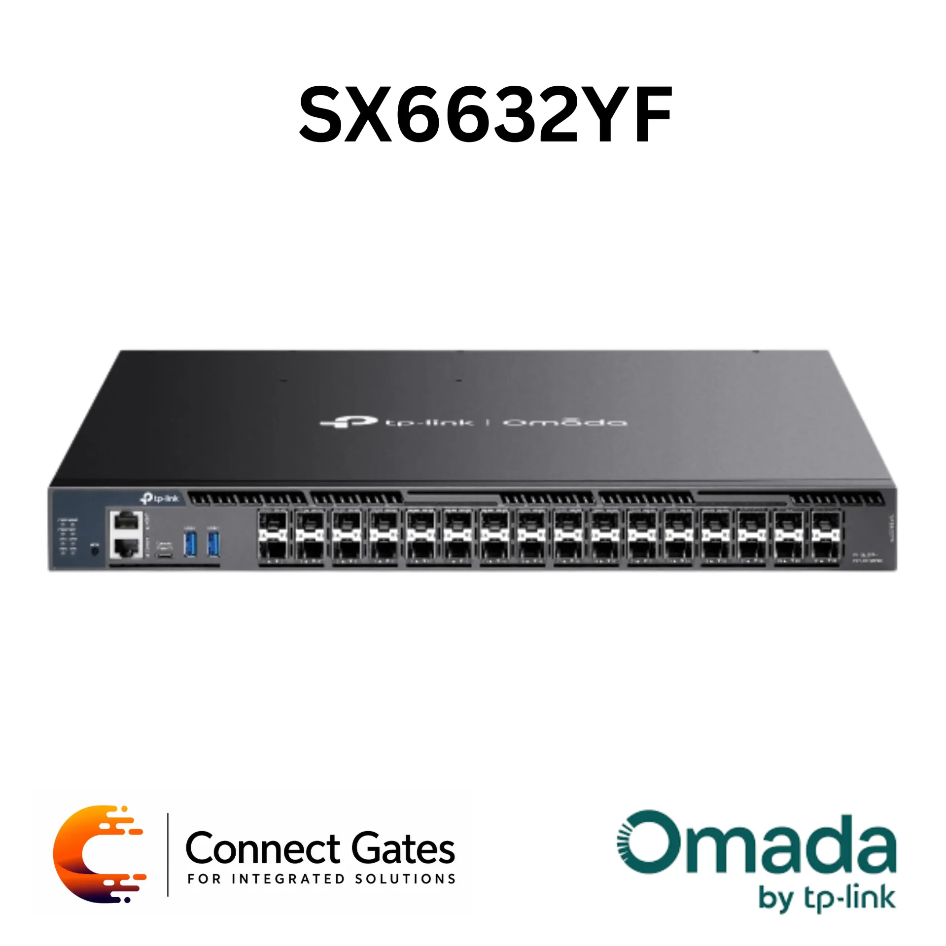Omada SX6632YF – 26-Port 10G Stackable L3 Managed Aggregation Switch with 6 × 25G SFP28 Slots